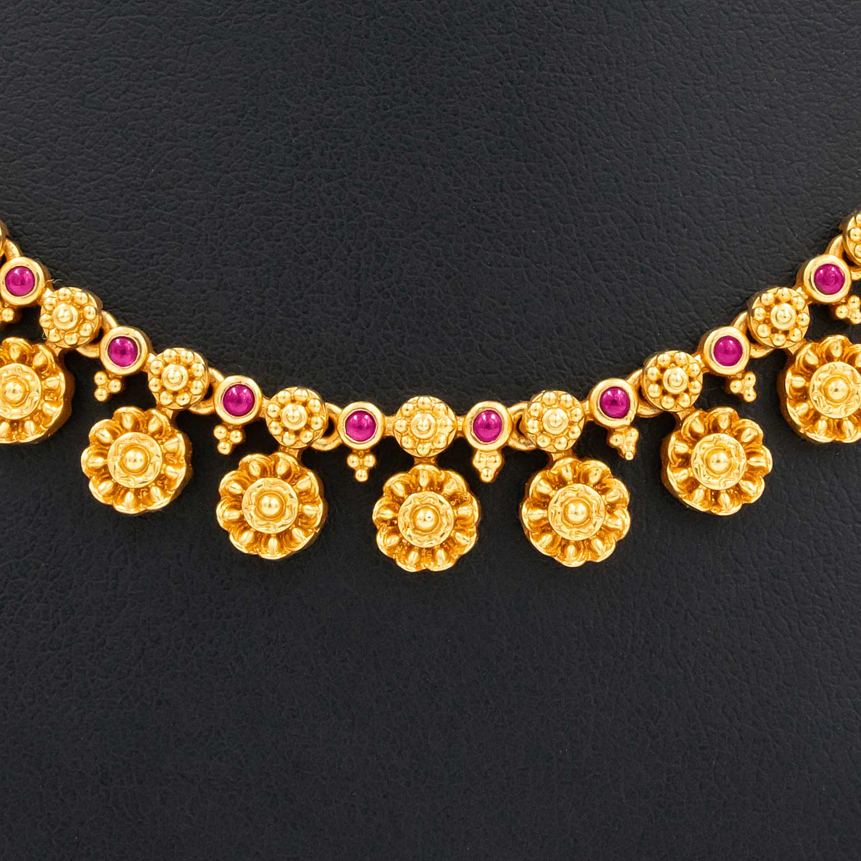 SRESHTA COLLECTION GERU NECKLACE WITH EARRING PSGRNSSR31R-035, PSGRHSTSR23R-061