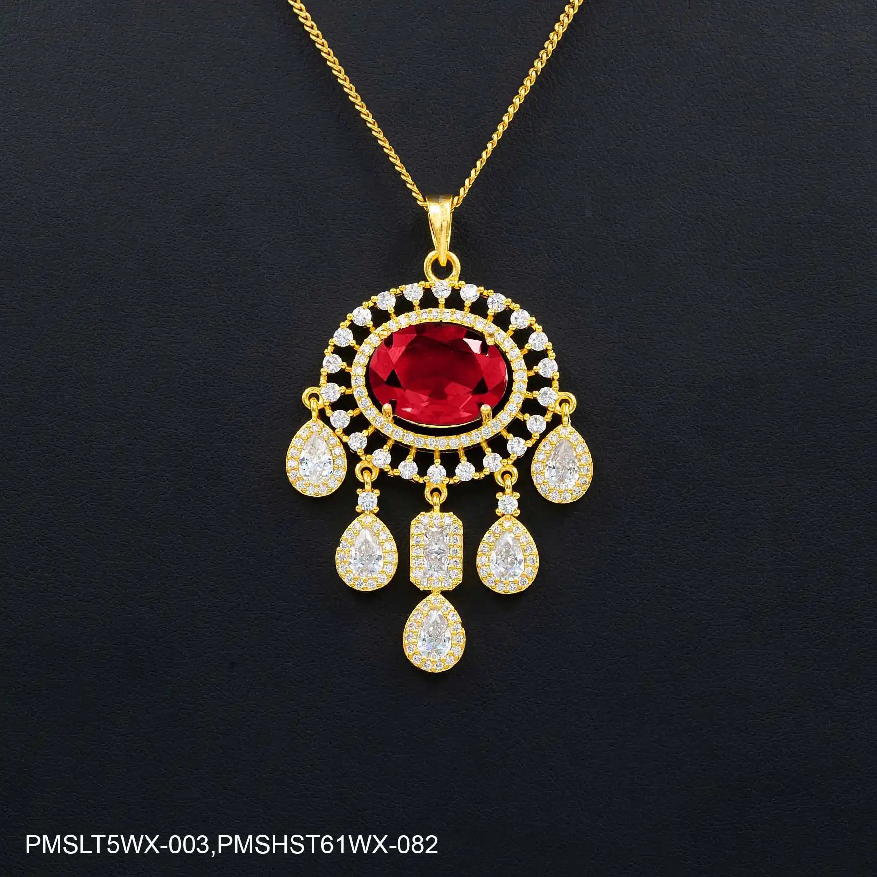 STONE PENDANT WITH STUD PMSLT5WX-003,PMSHST61WX-082