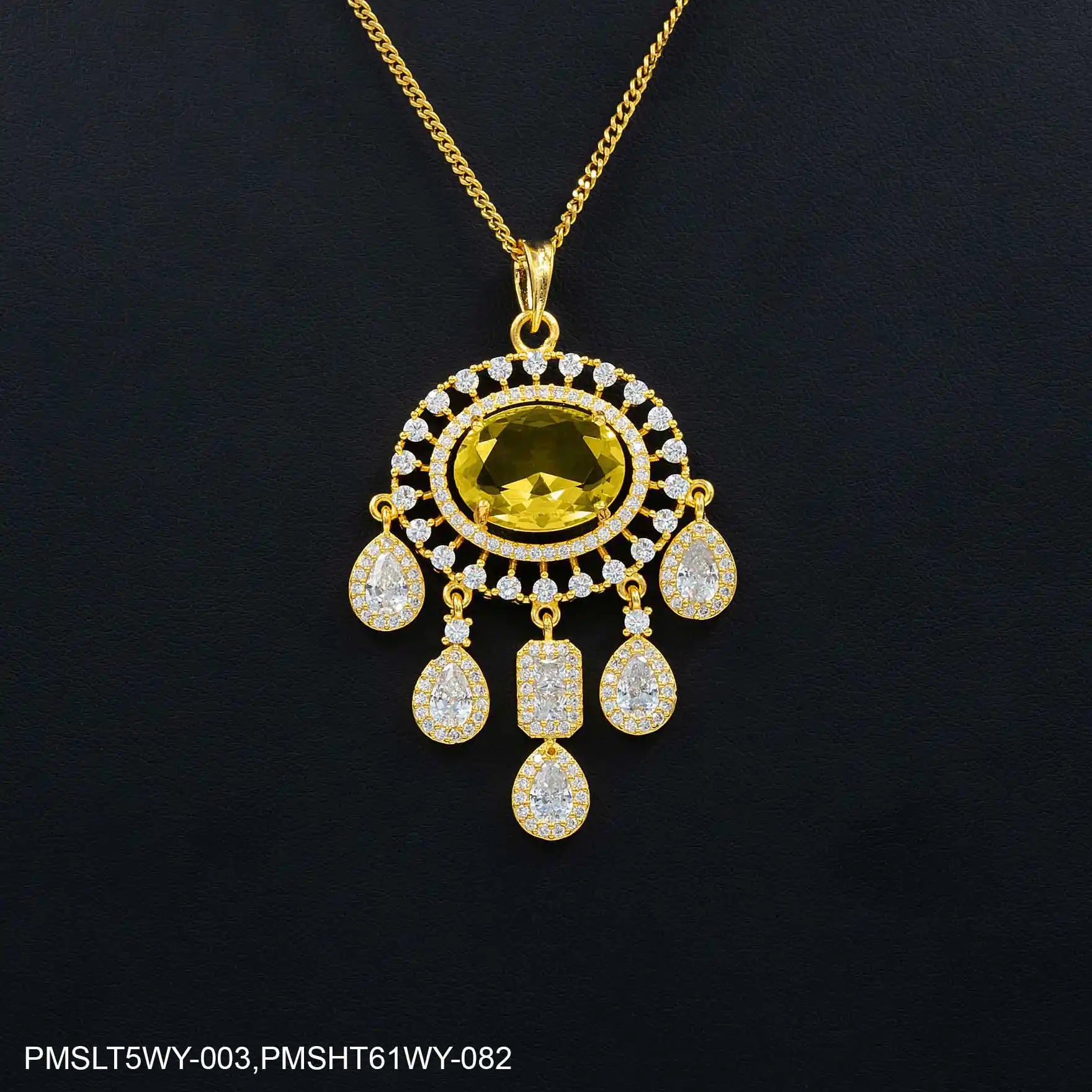 STONE PENDANT WITH STUD PMSLT5WY-003,PMSHT61WY-082