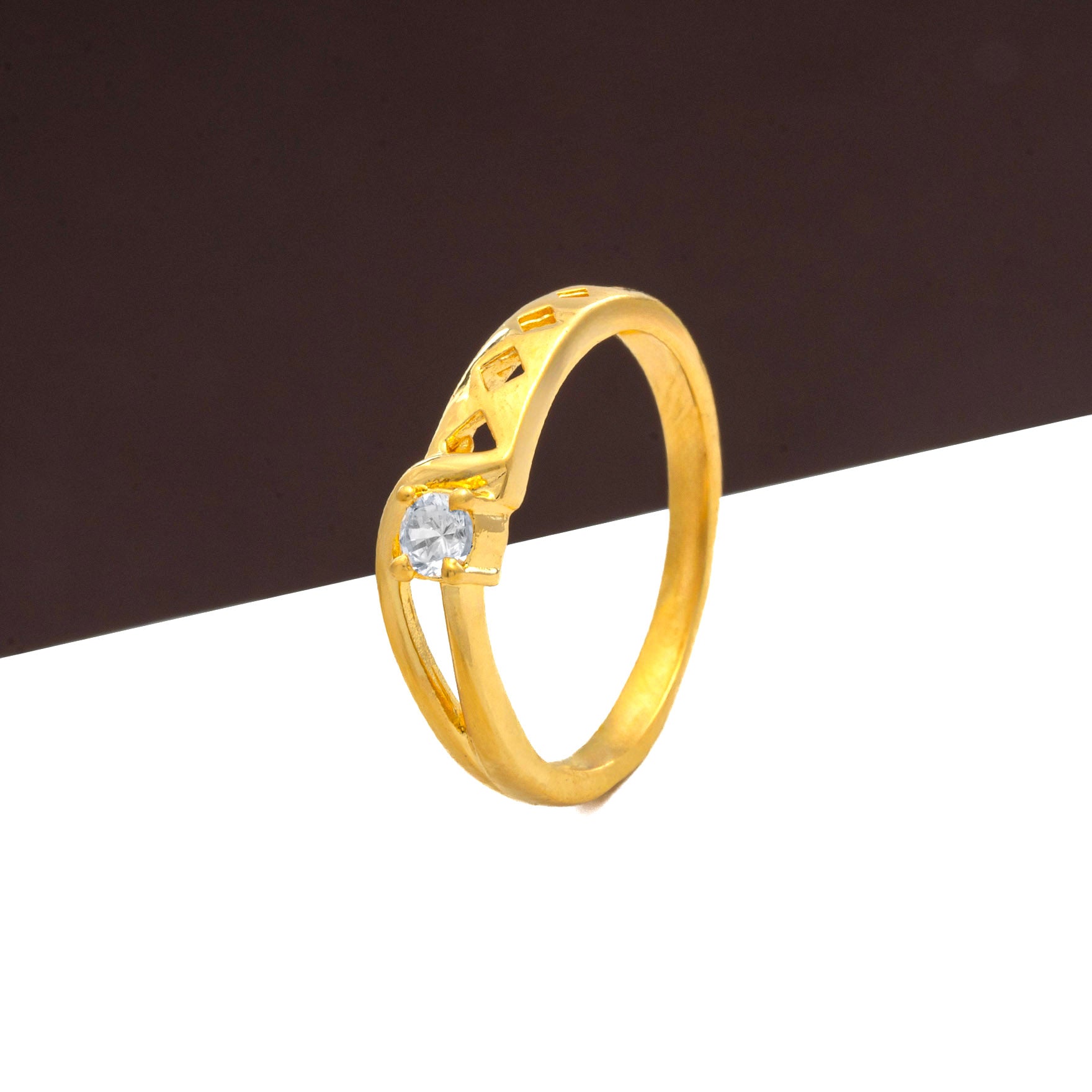 GOLDEN STONE RING PSR222W-021
