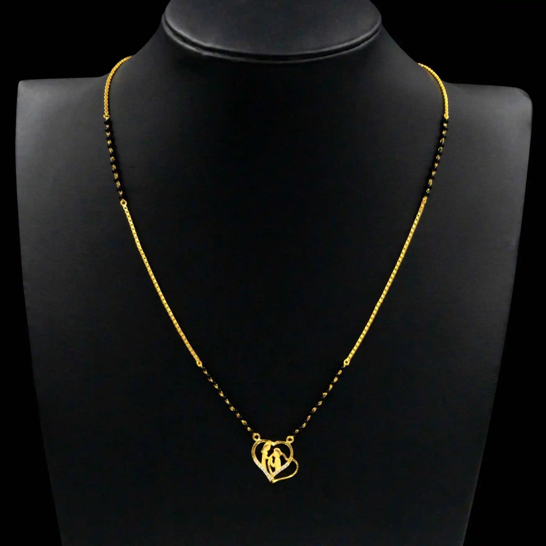 Karimani (Mangalsutra) Stone Necklace PLKM1W-6-053