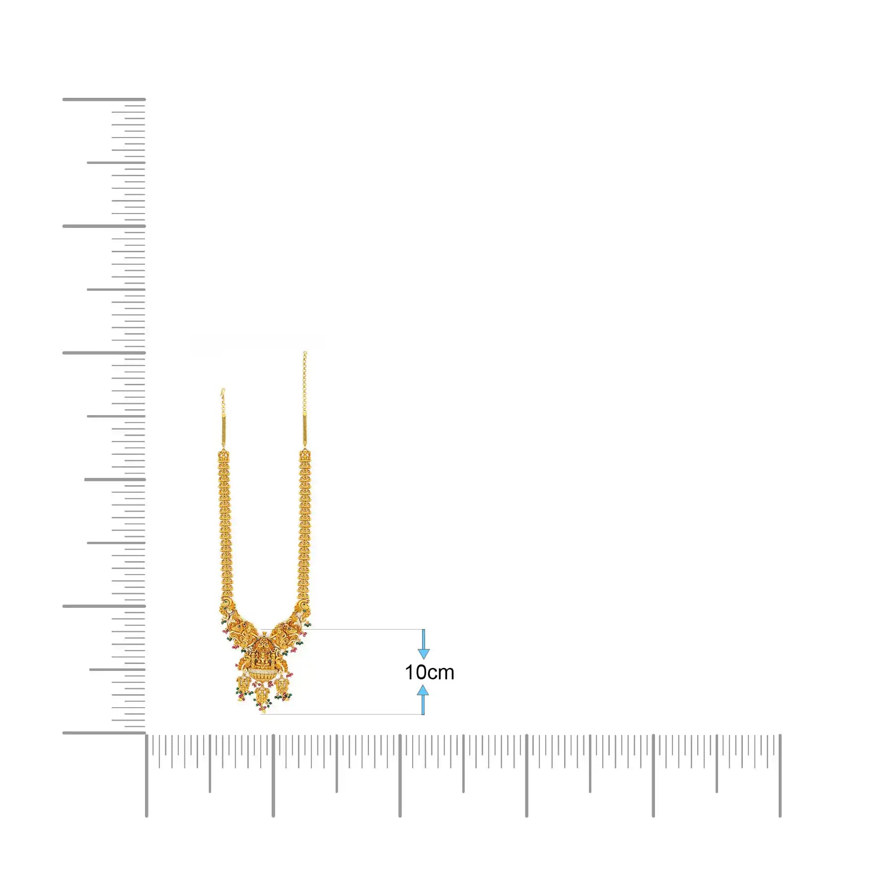 SRESHTA Haram GERU NECKLACE WITH EARRING PSGRNLSR14WRG-0661, PSGRHSTSR4WRG-003