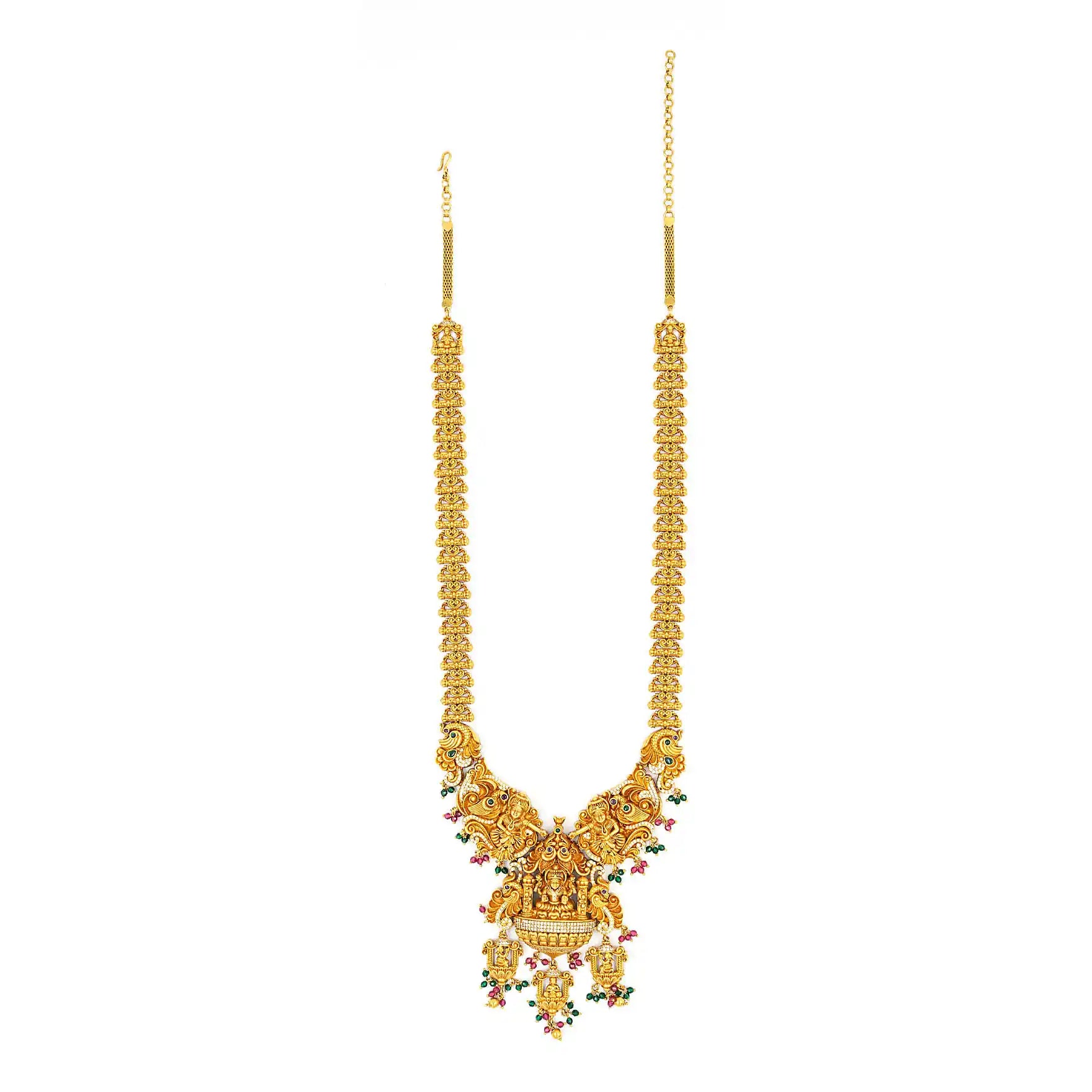 SRESHTA Haram GERU NECKLACE WITH EARRING PSGRNLSR14WRG-0661, PSGRHSTSR4WRG-003