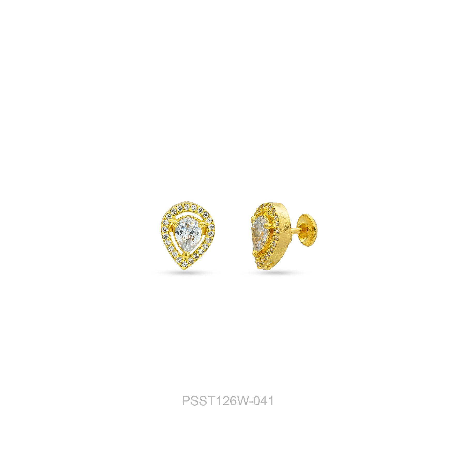 STONE EARRING PSST126W-041