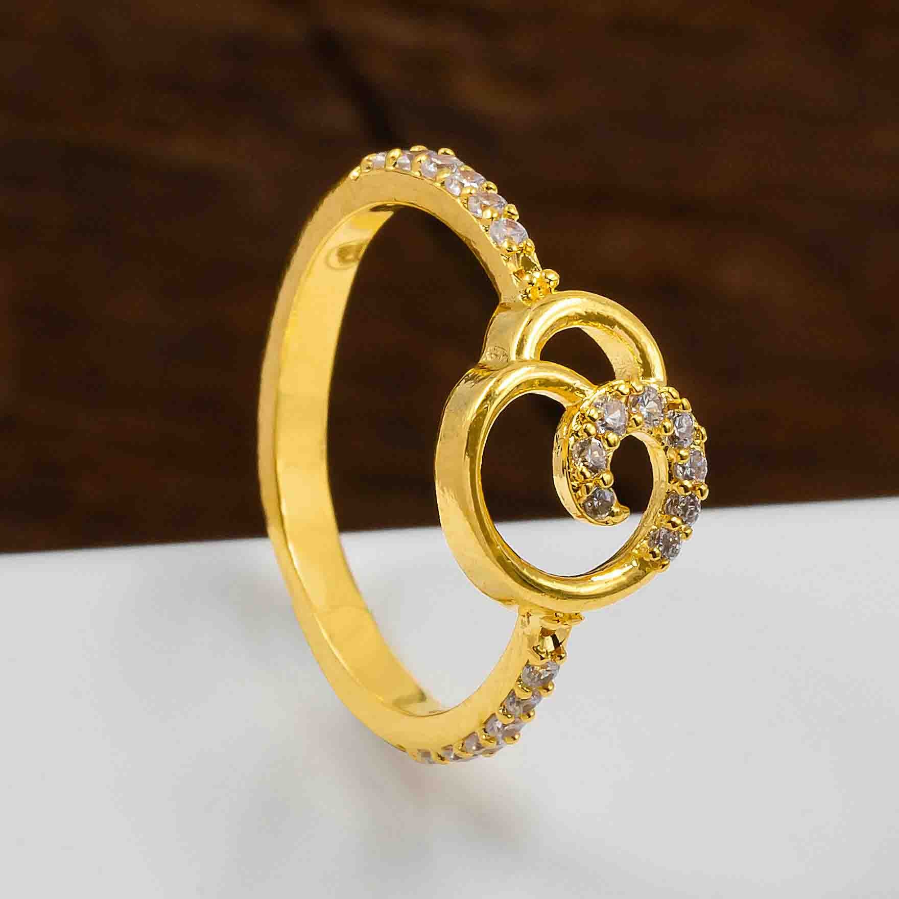 Golden Stone Ring PSR199W-12-021