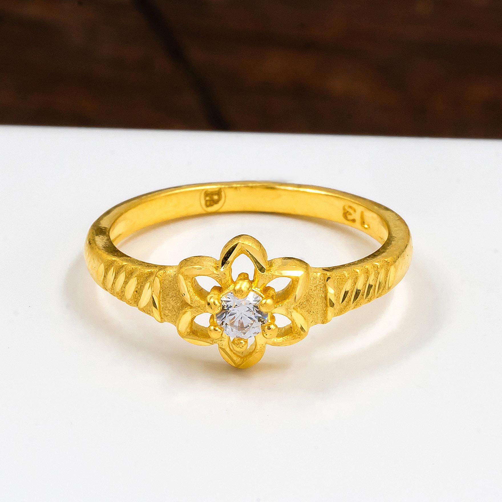 Golden Stone Ring PSR230W-12-021