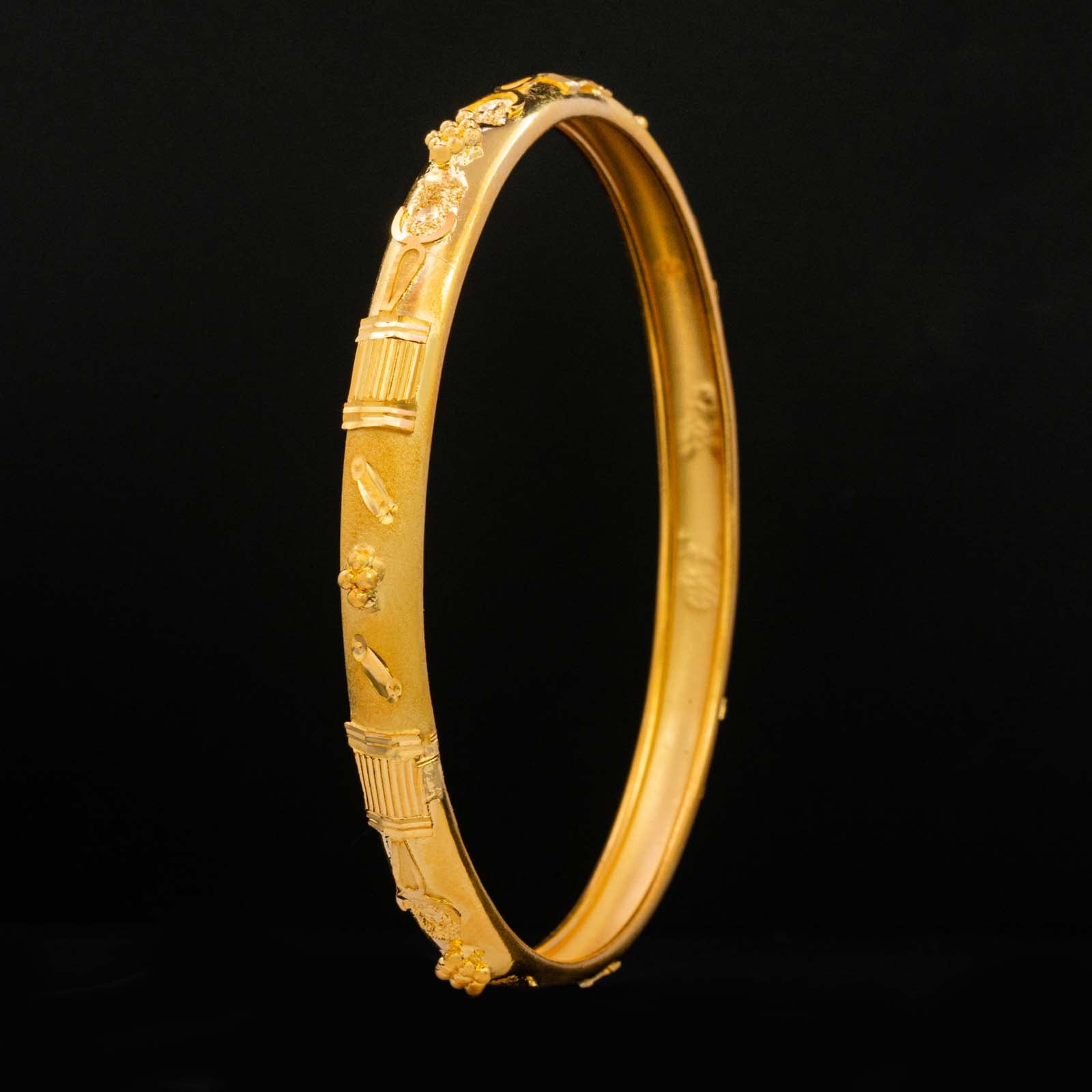 24CT HEAVY Gold Layered BIJOUTERIE BAYDAOUI BANGLE PGB157-571