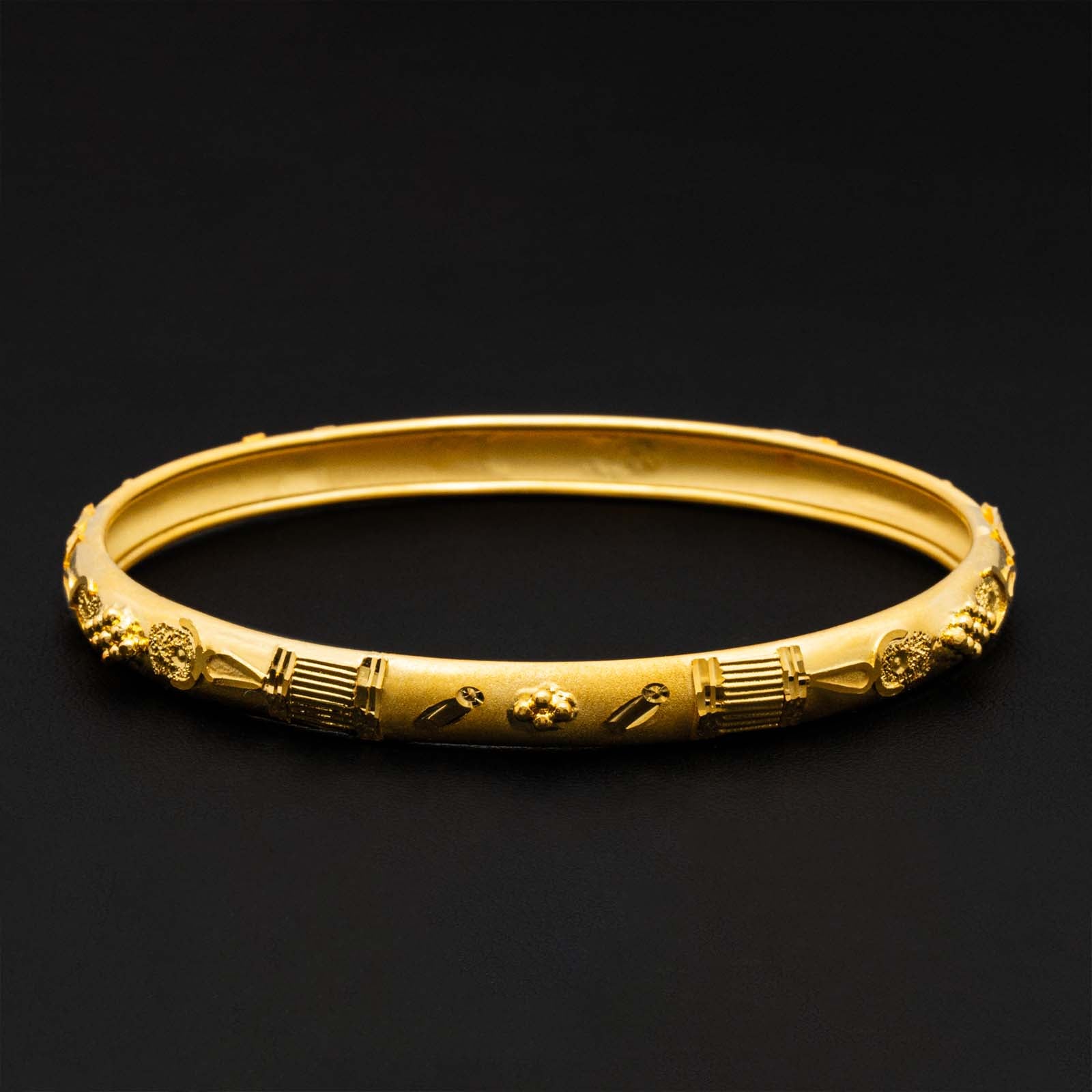 24CT HEAVY Gold Layered BIJOUTERIE BAYDAOUI BANGLE PGB157-571