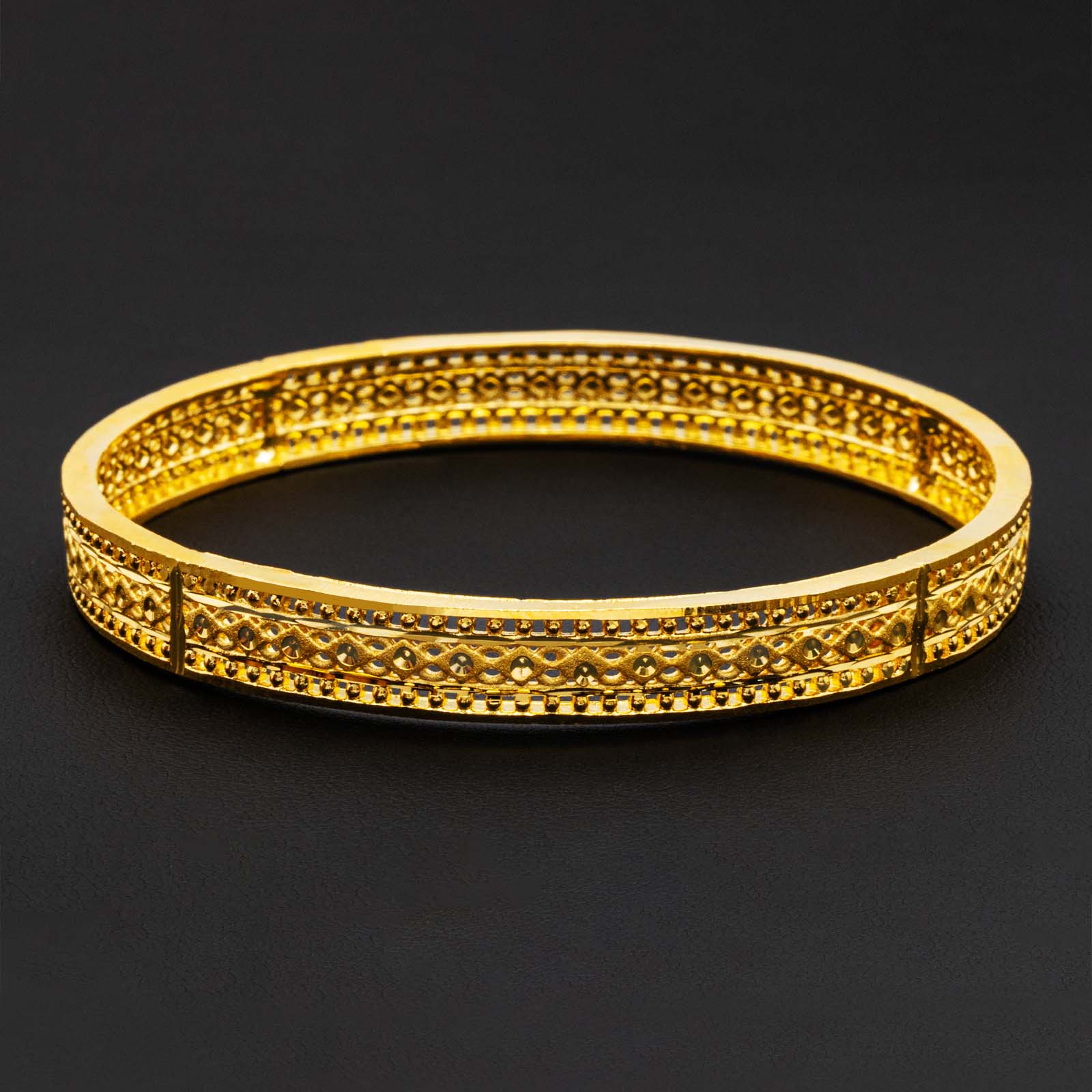 24CT HEAVY GOLD PLATED BIJOUTERIE BAYDAOUI BANGLE PGB40-022