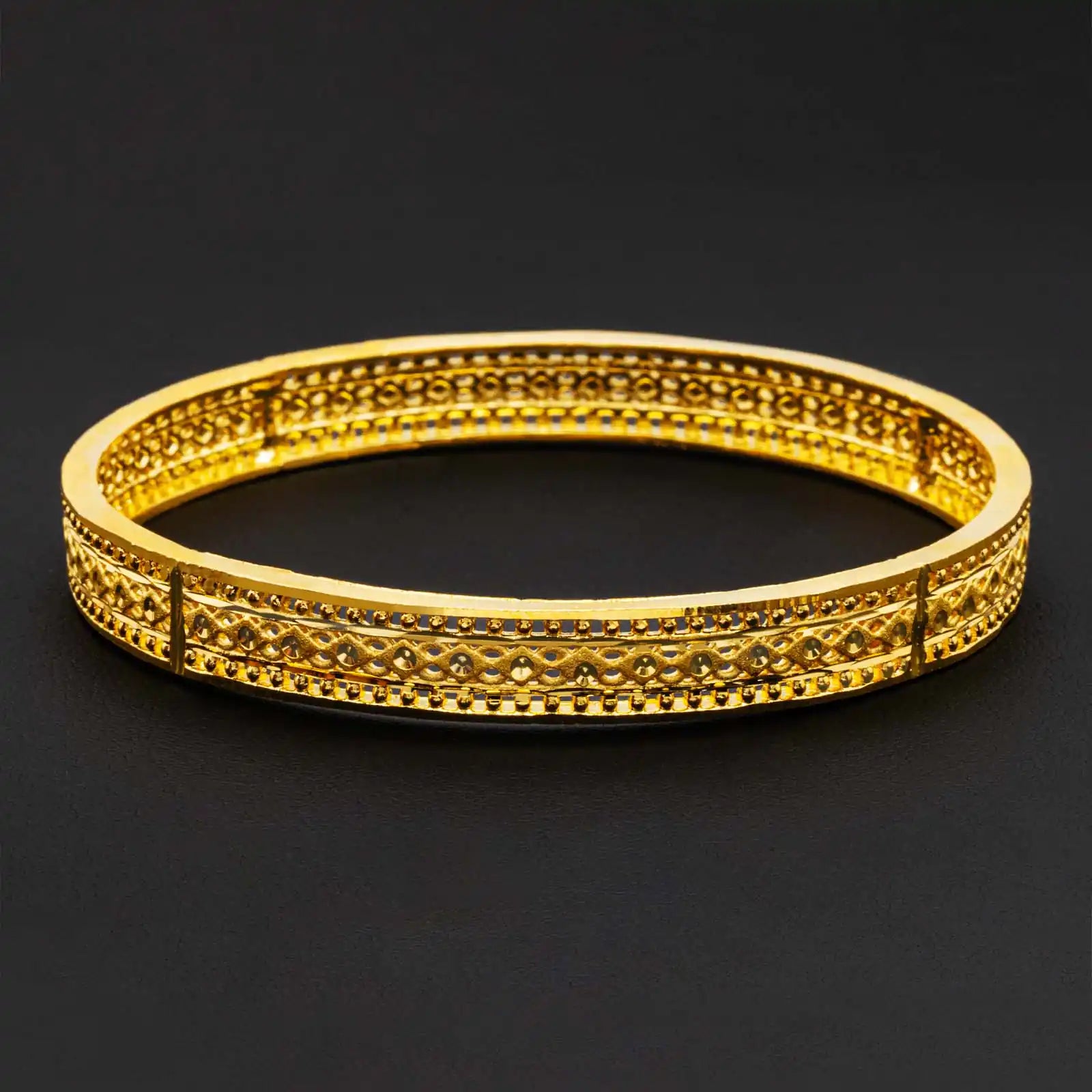 24CT HEAVY Gold Layered BIJOUTERIE BAYDAOUI BANGLE PGB40-022