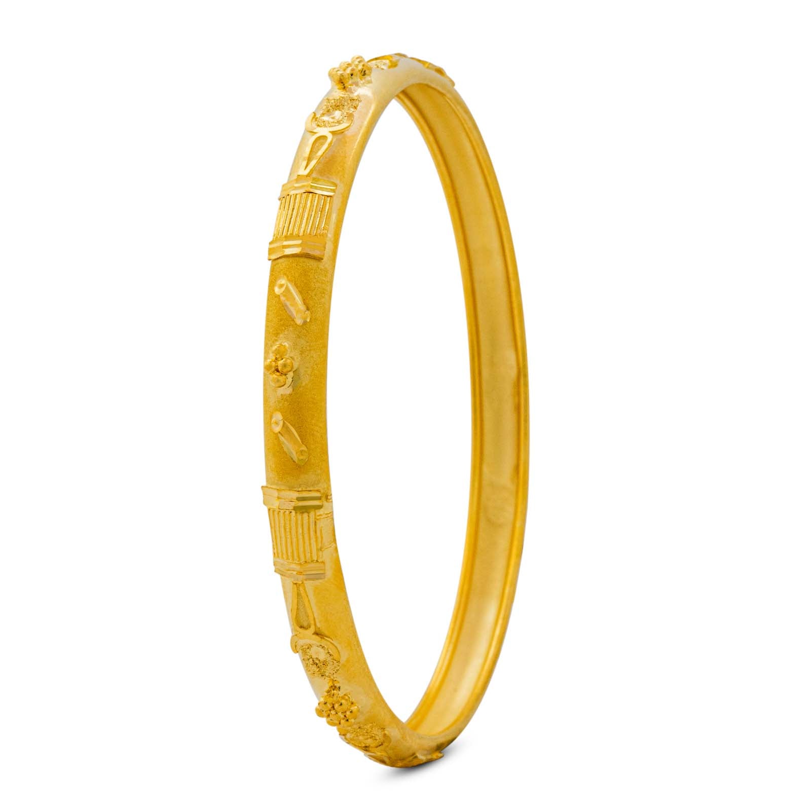 24CT HEAVY Gold Layered BIJOUTERIE BAYDAOUI BANGLE PGB157-571