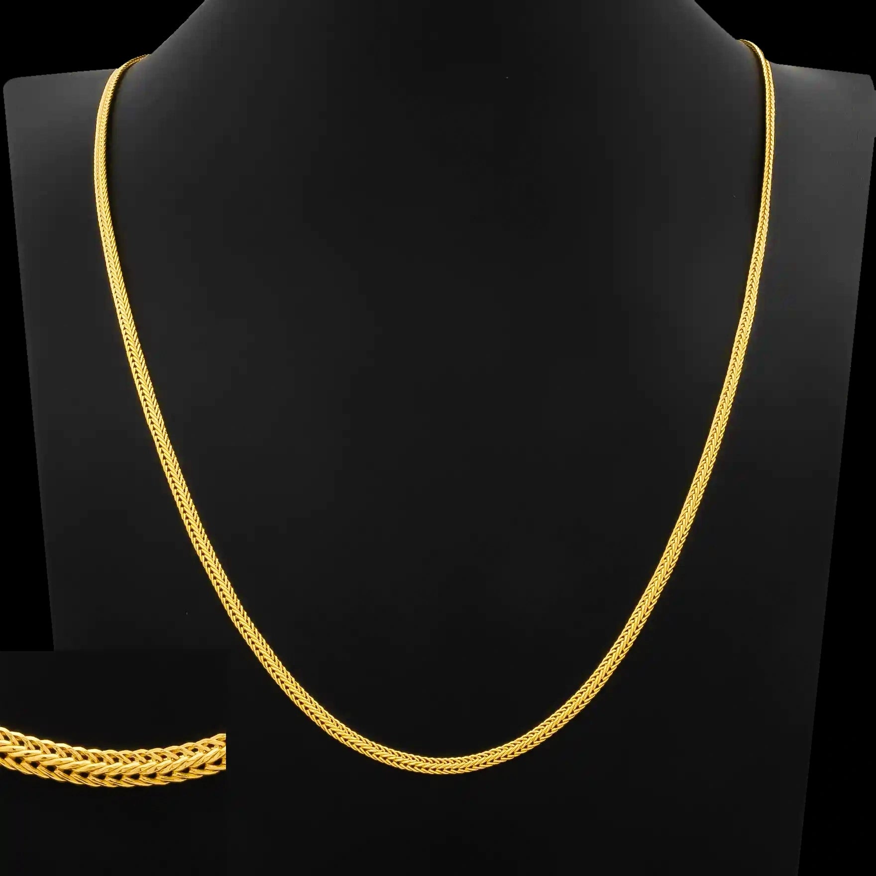 Snake Broad Ribbon Chain Gold Layered