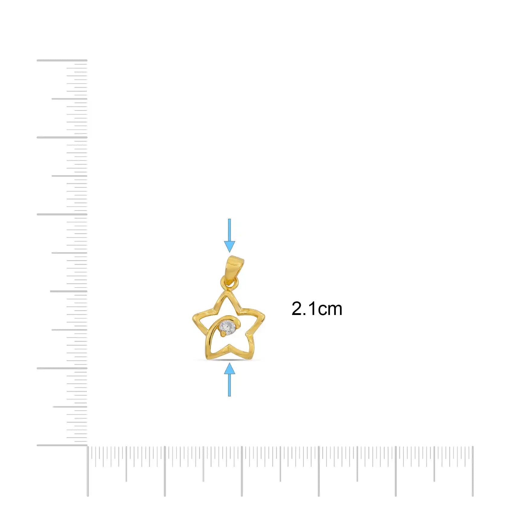 GOLD PENDANT PSLT72W-06