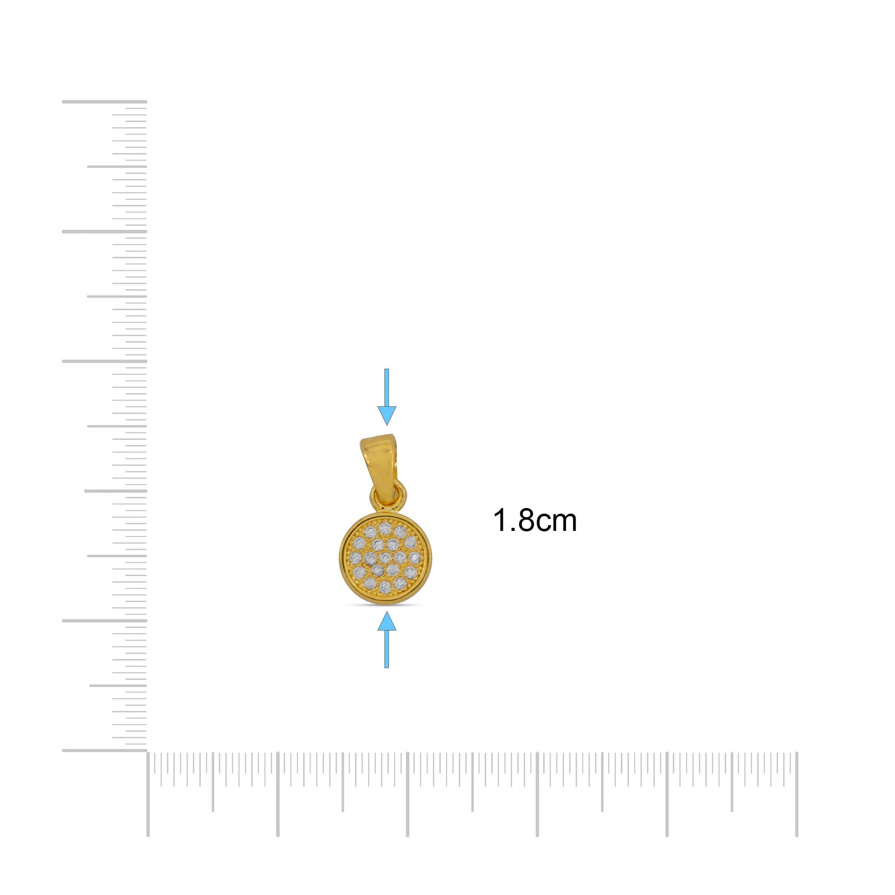 GOLD PENDANT PSLT165W-09