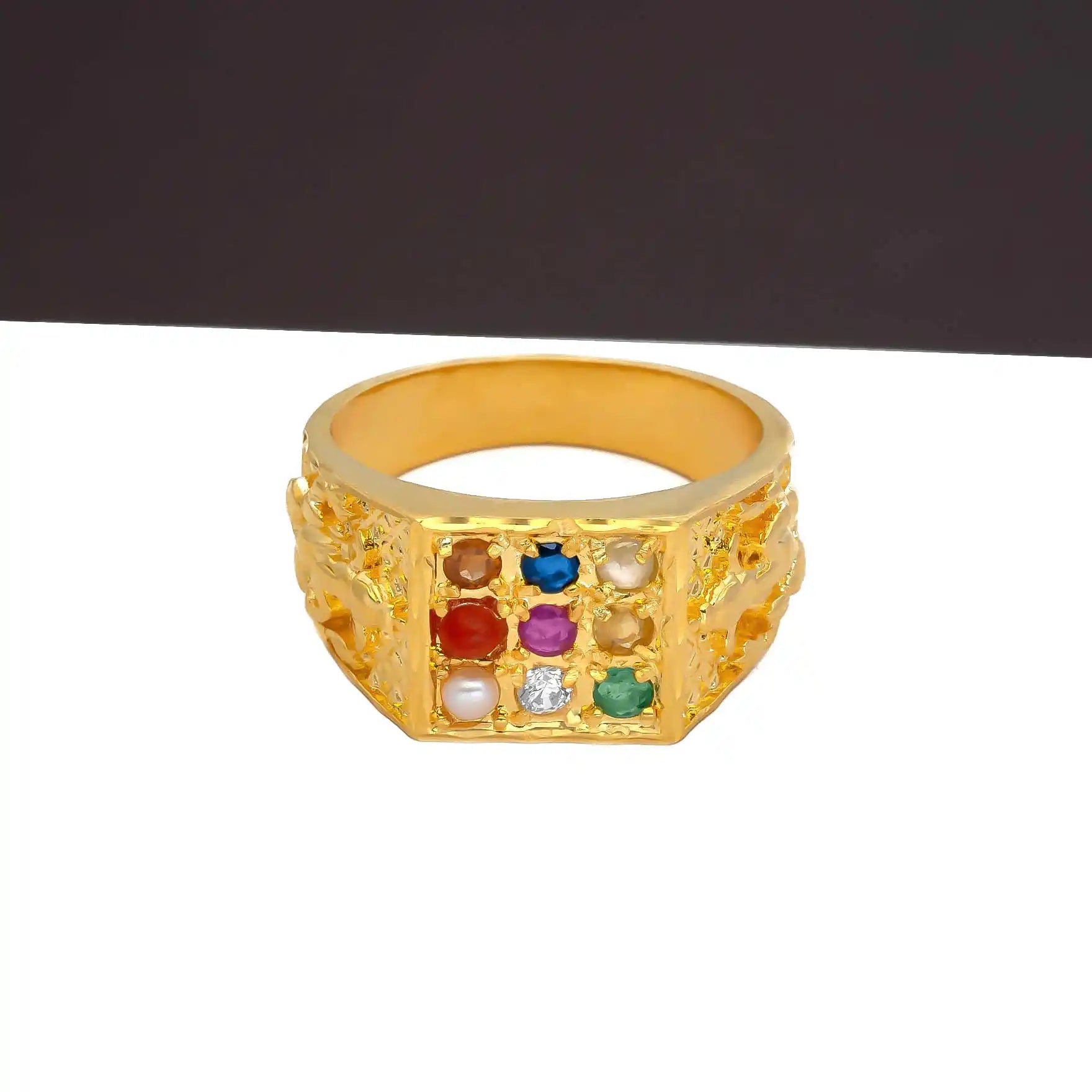 Gents Navaratna stone Ring PMRNNR8-055