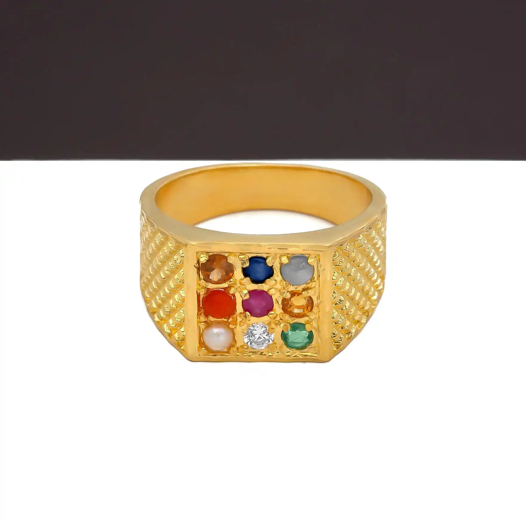 Gents Navaratna stone Ring PMRNNR5-055