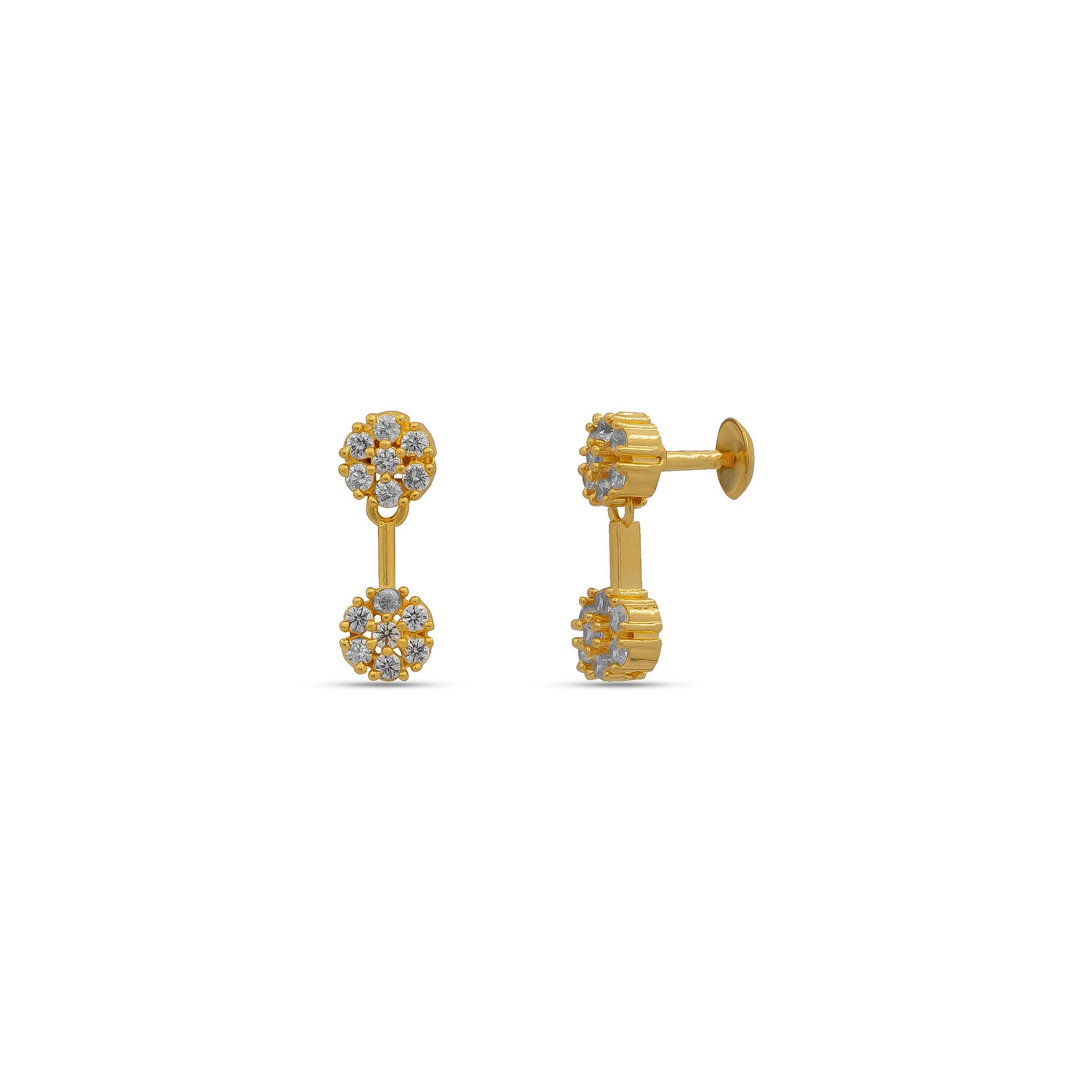 STONE NECKLACE LONG WITH GOLDEN STUD PSNS108W-035, PSHST267W-041