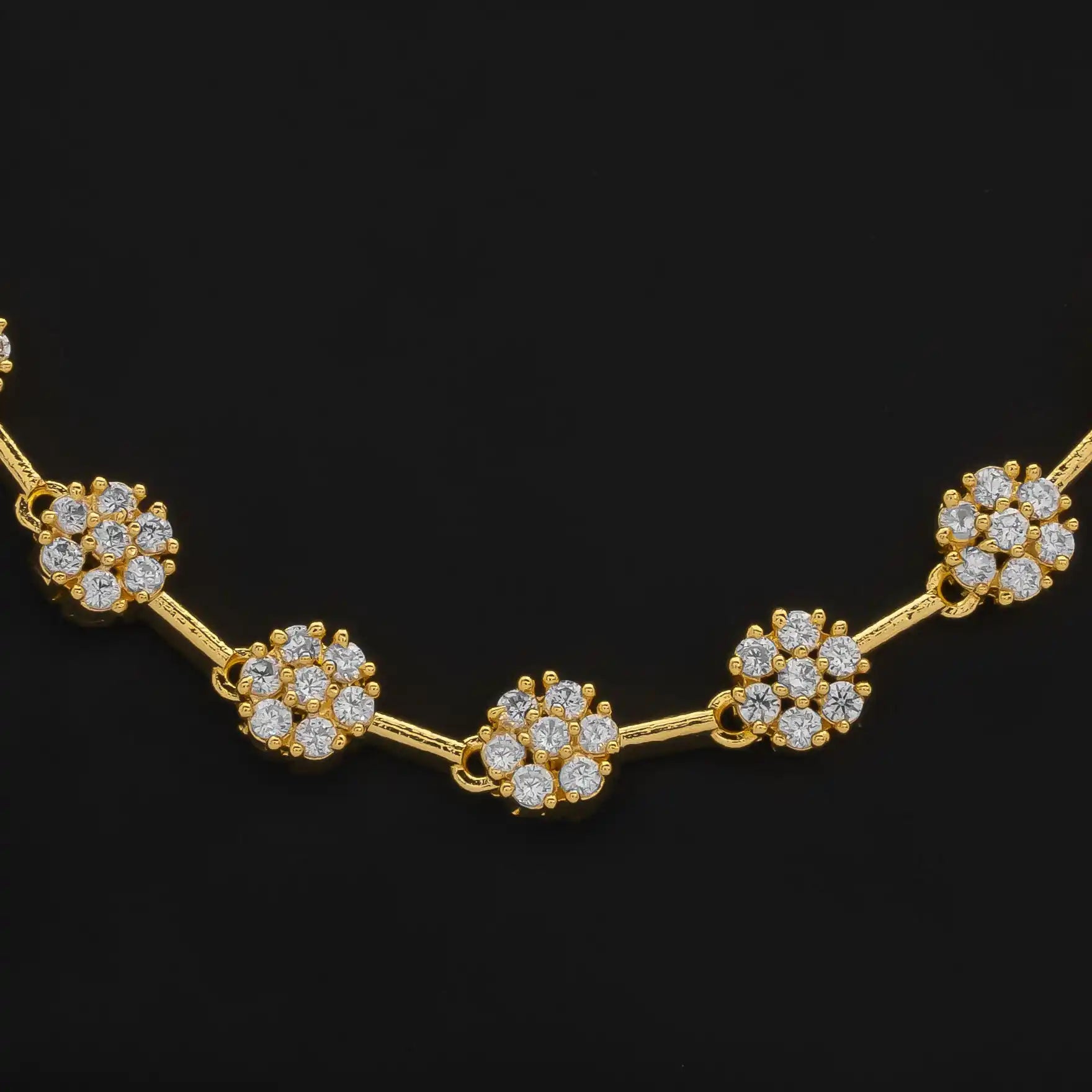 STONE NECKLACE LONG WITH GOLDEN STUD PSNS108W-035, PSHST267W-041