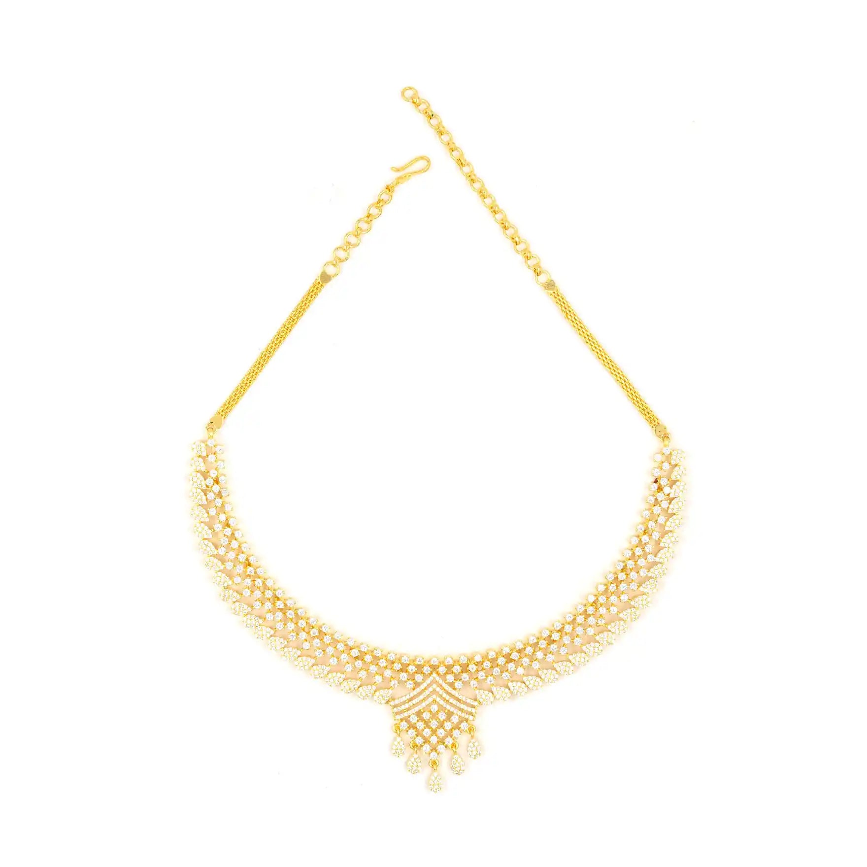 Premiun Stone Necklace with Stud PMSNS27W-0021, PMSHST53W-023
