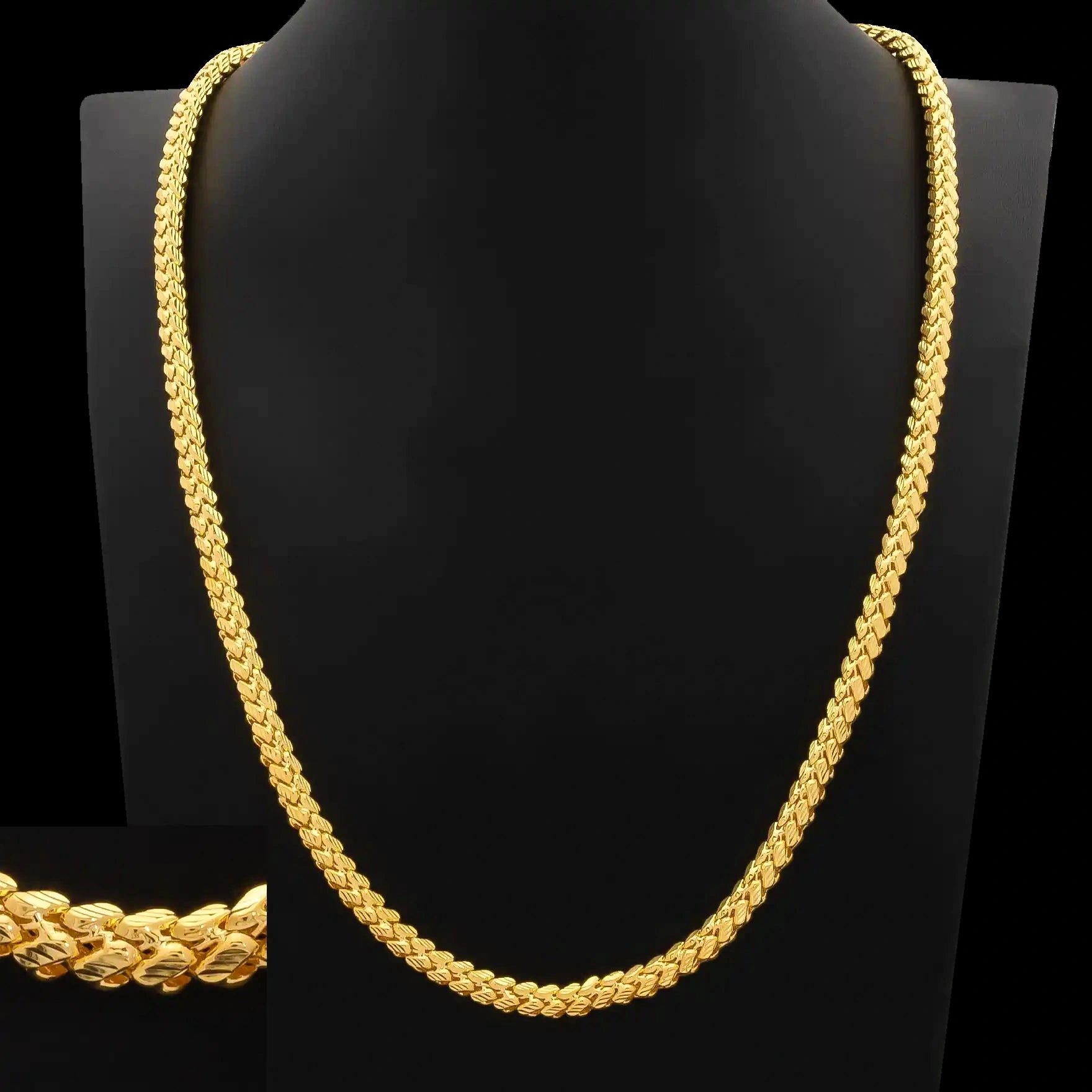 Curb Woven Bold Chain Special Gold Layered
