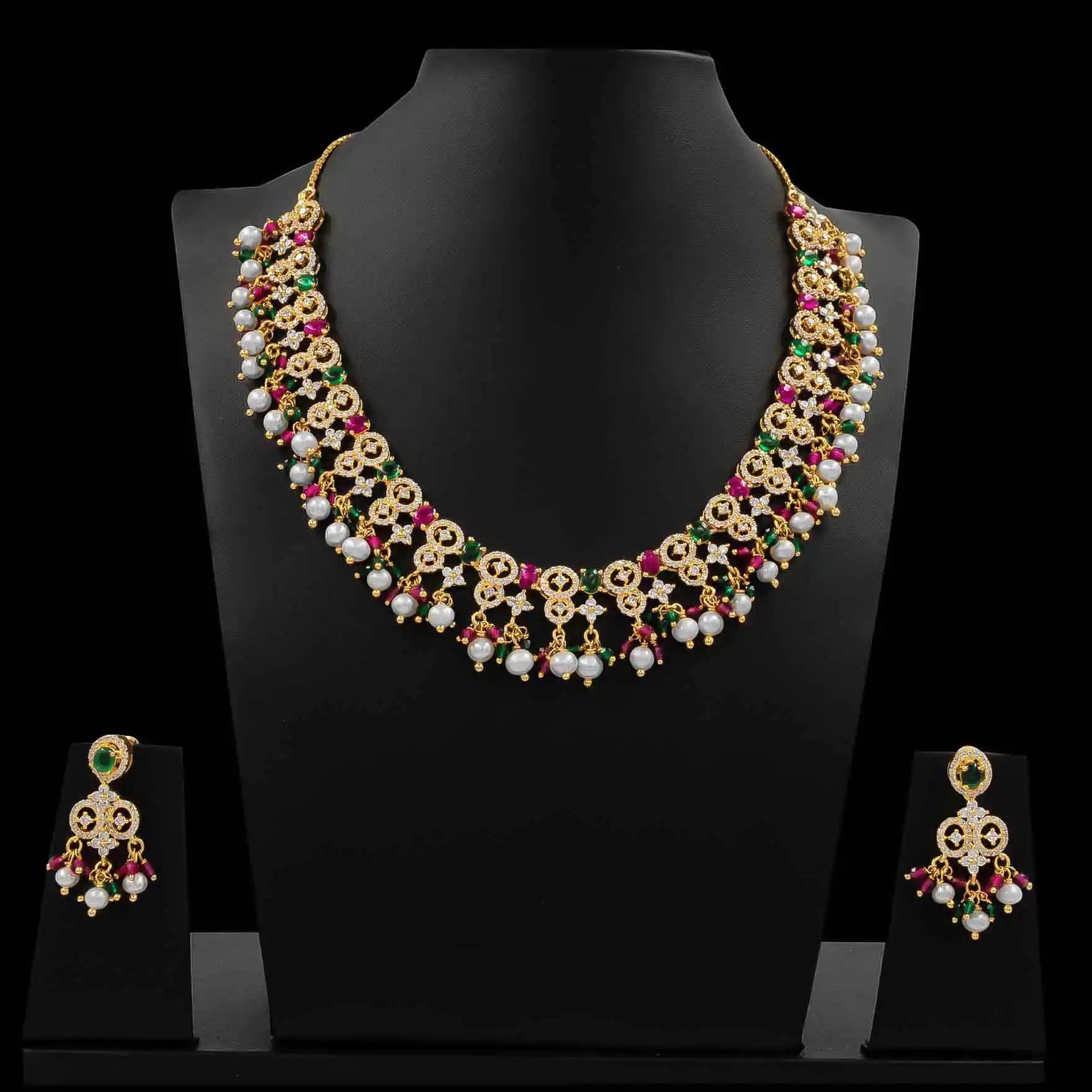 Multicolor Beaded Necklace Set
