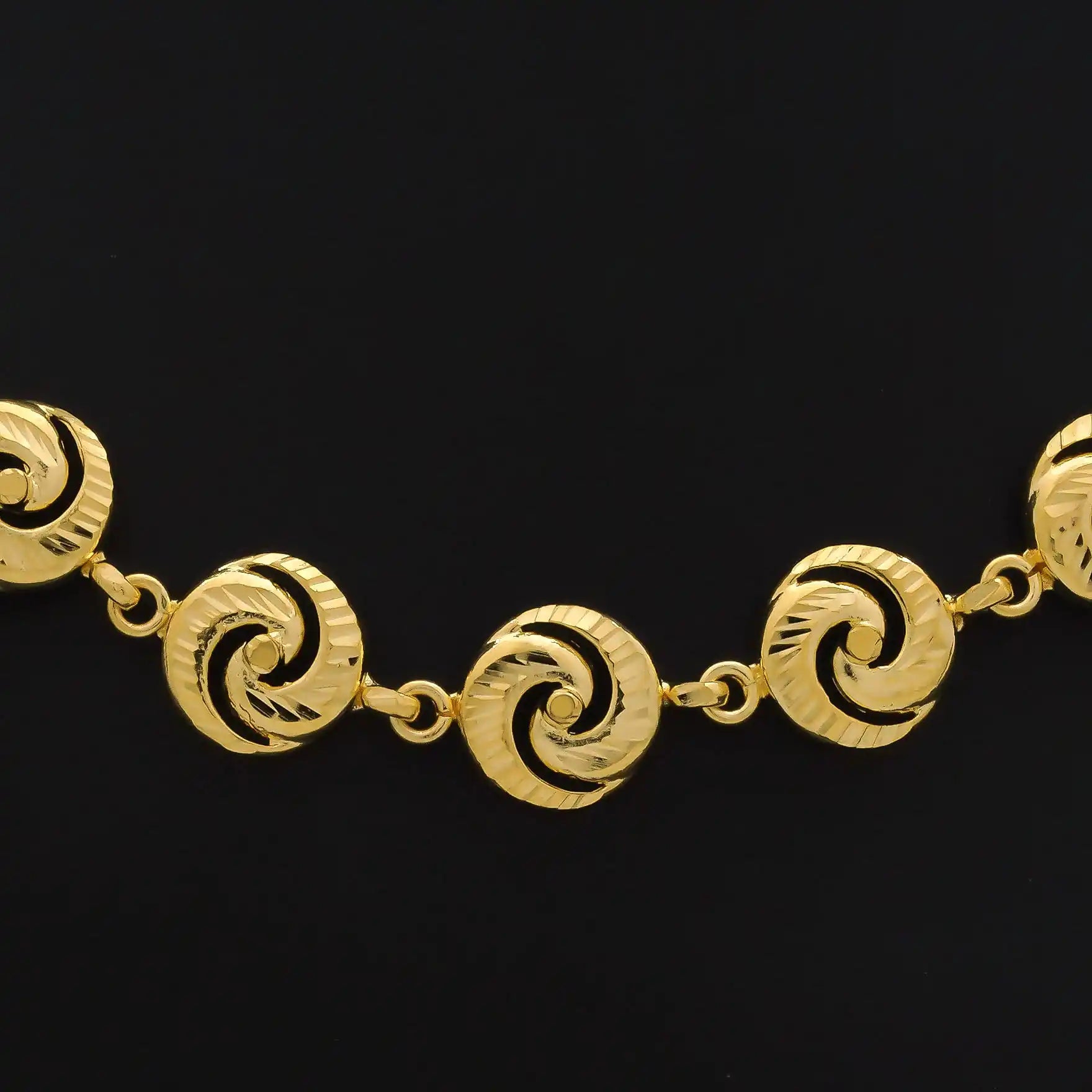 GOLDEN NECKLACE SHORT WITH GOLDEN STUD PGNS118-034, PGHST287-001