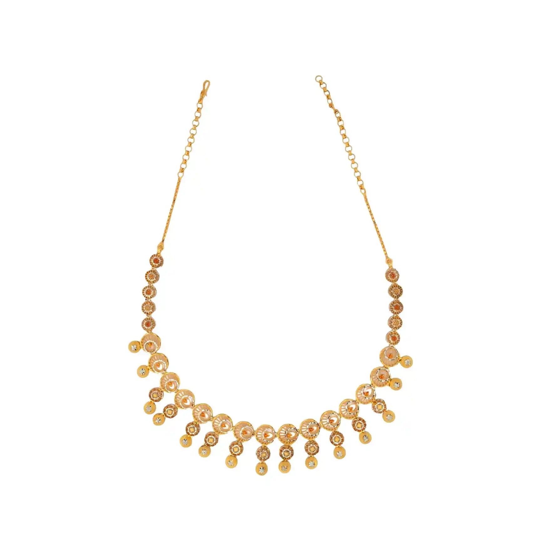 Rhodium Necklace PRGNS34-006