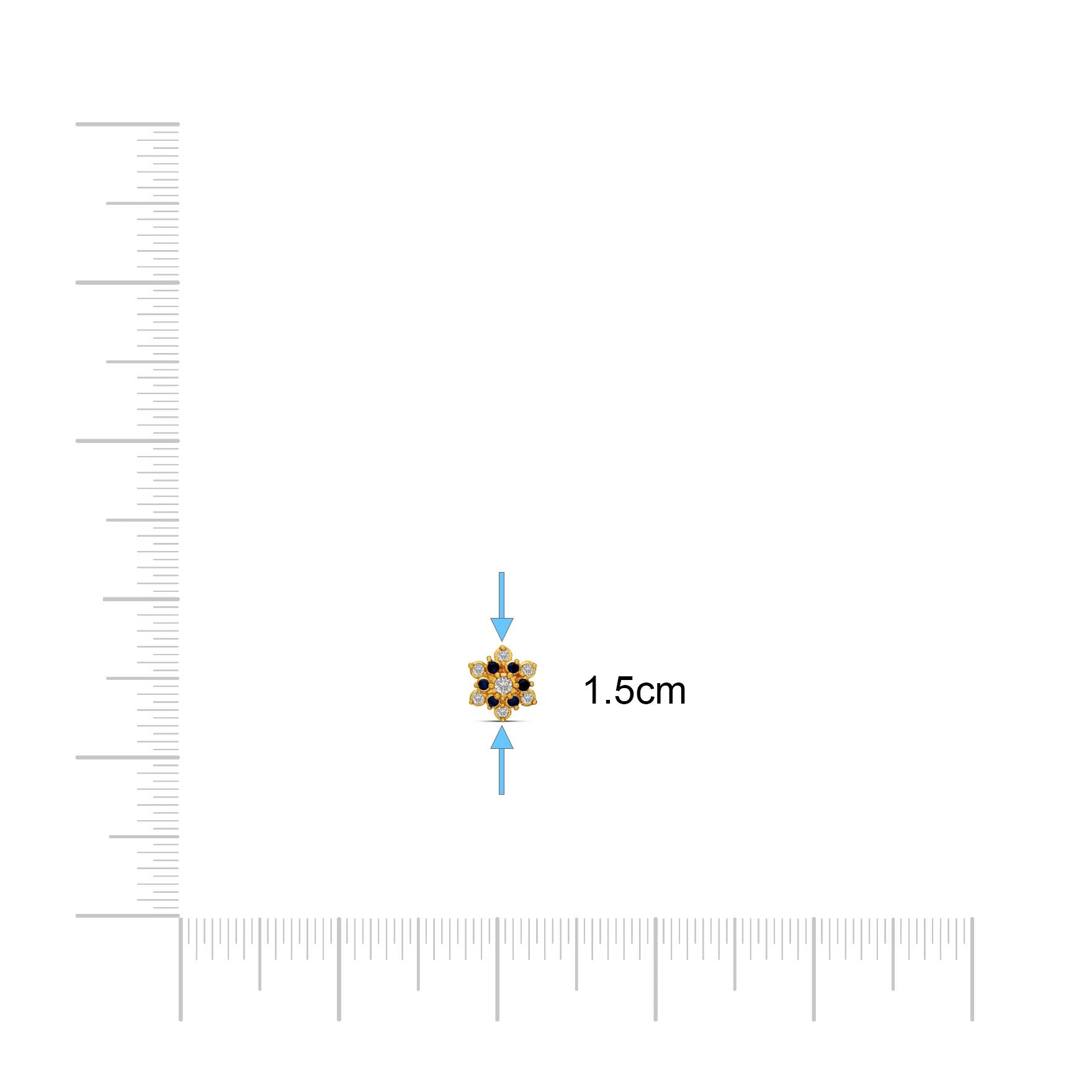 Stone Stud PSST344WBL-001