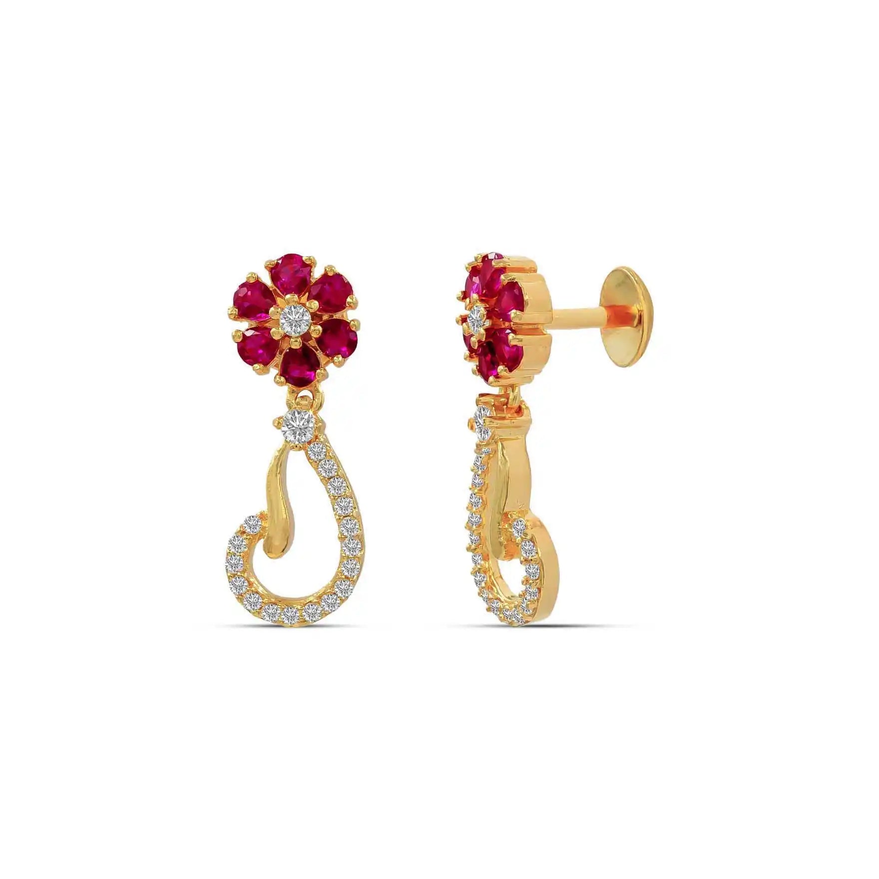 Stone necklace stud PSNS129WR-035, PSHST291WR-041