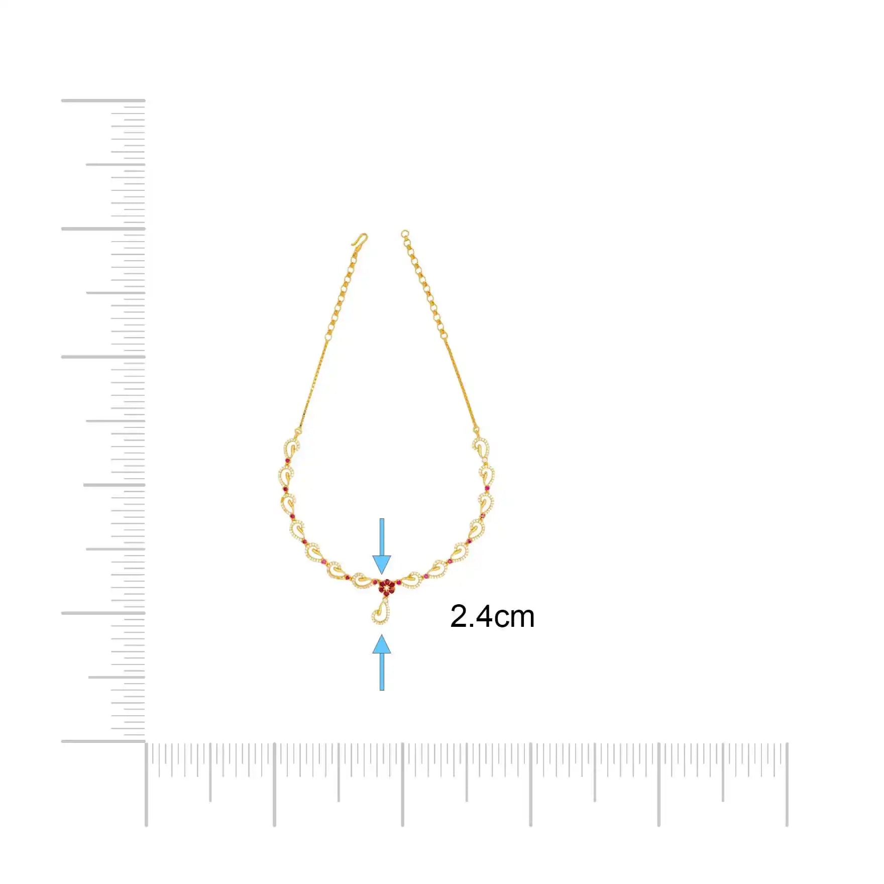 Stone necklace stud PSNS129WR-035, PSHST291WR-041