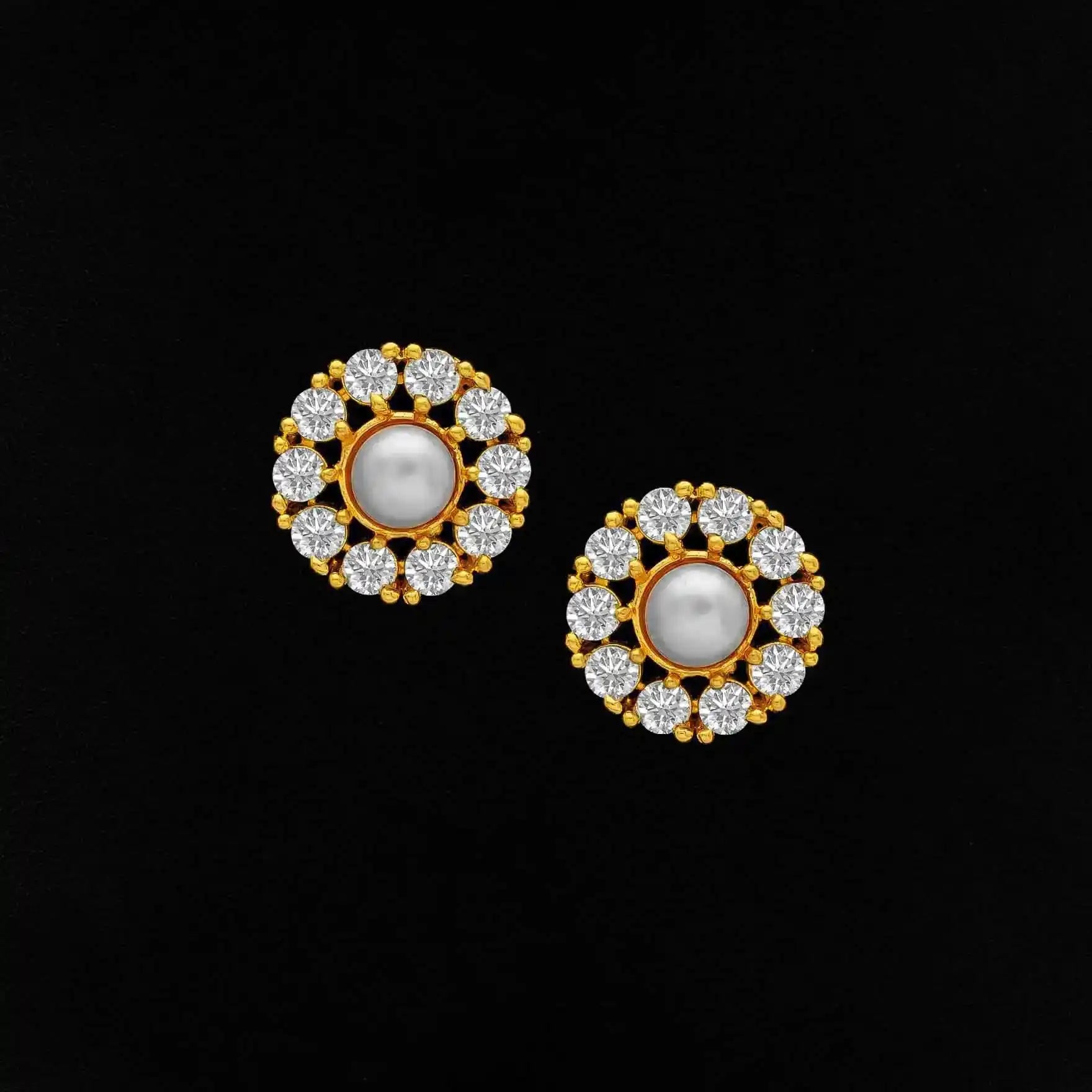 Premium Ratna Pearl Stone Stud PMRNPST1W-052