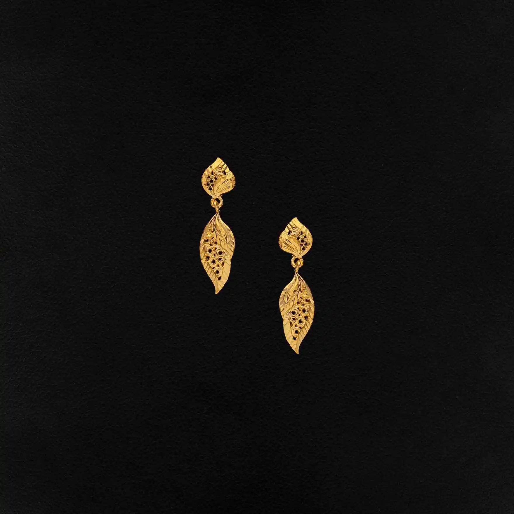 Golden Hanging Stud PGHST342-001