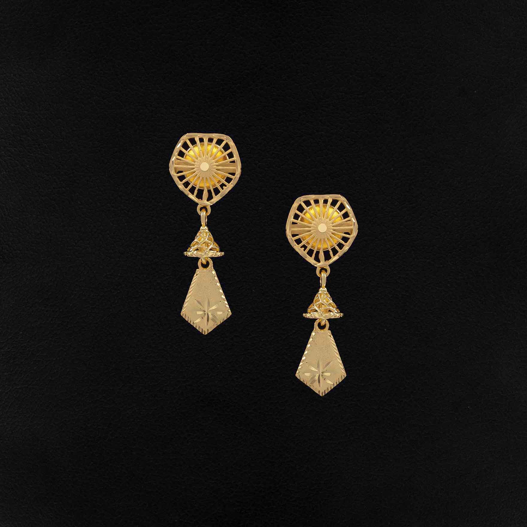 Golden Hanging Stud PGJST112-041