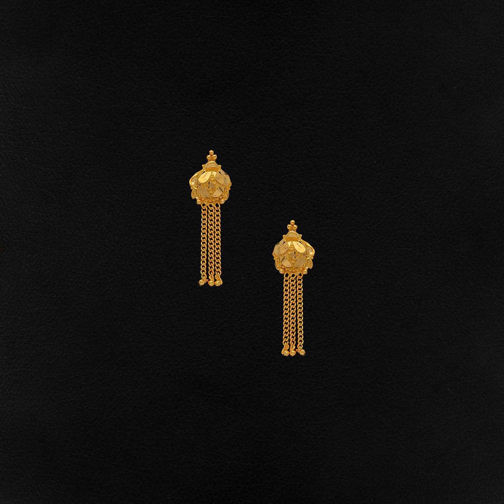 Golden Hanging Stud  PGHST184-001