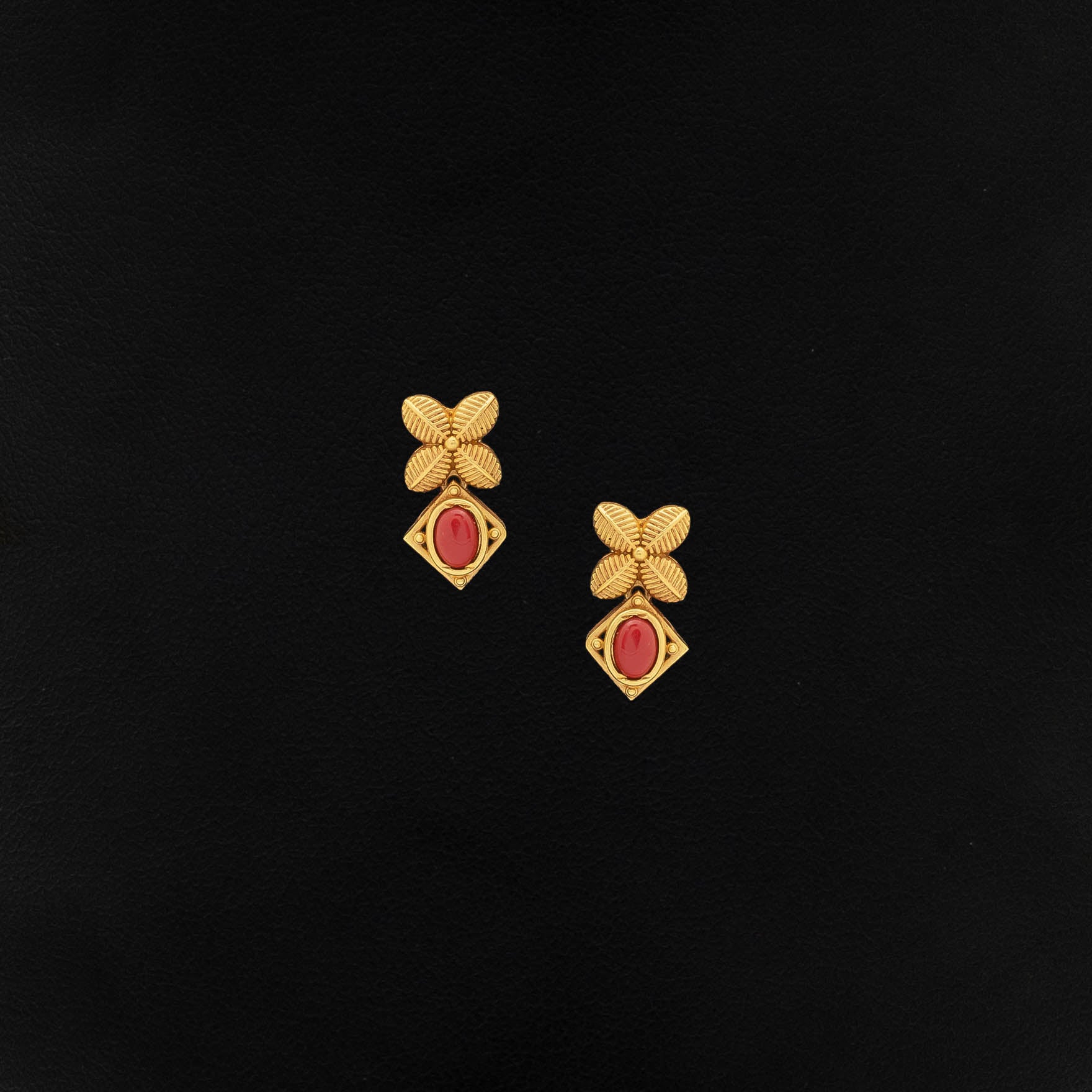 SRESHTA COLLECTION GERU NECKLACE WITH EARRING PSGRNSSR104M-036, PSGRHSTSR35-061