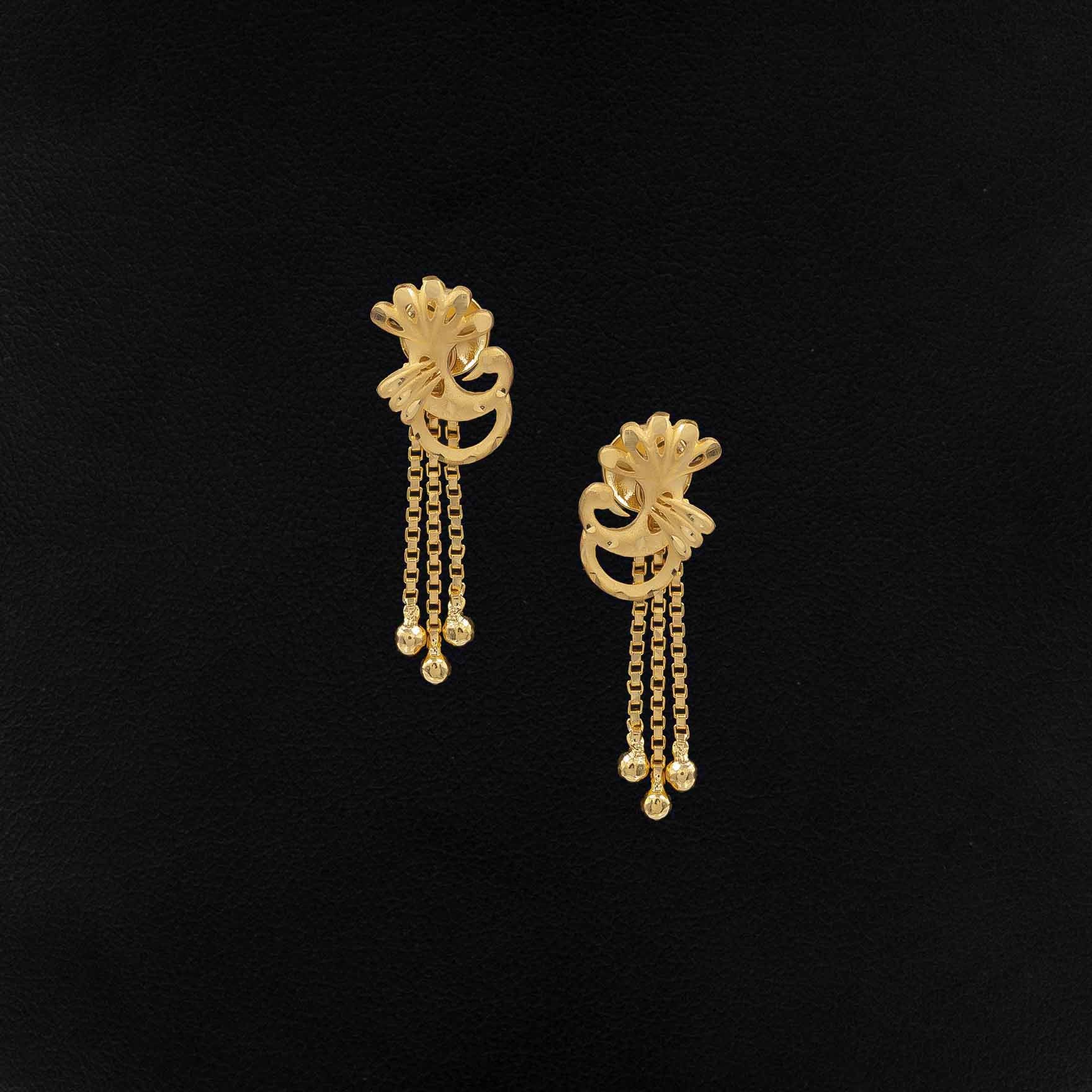 Golden Hanging Stud PGHST39-021