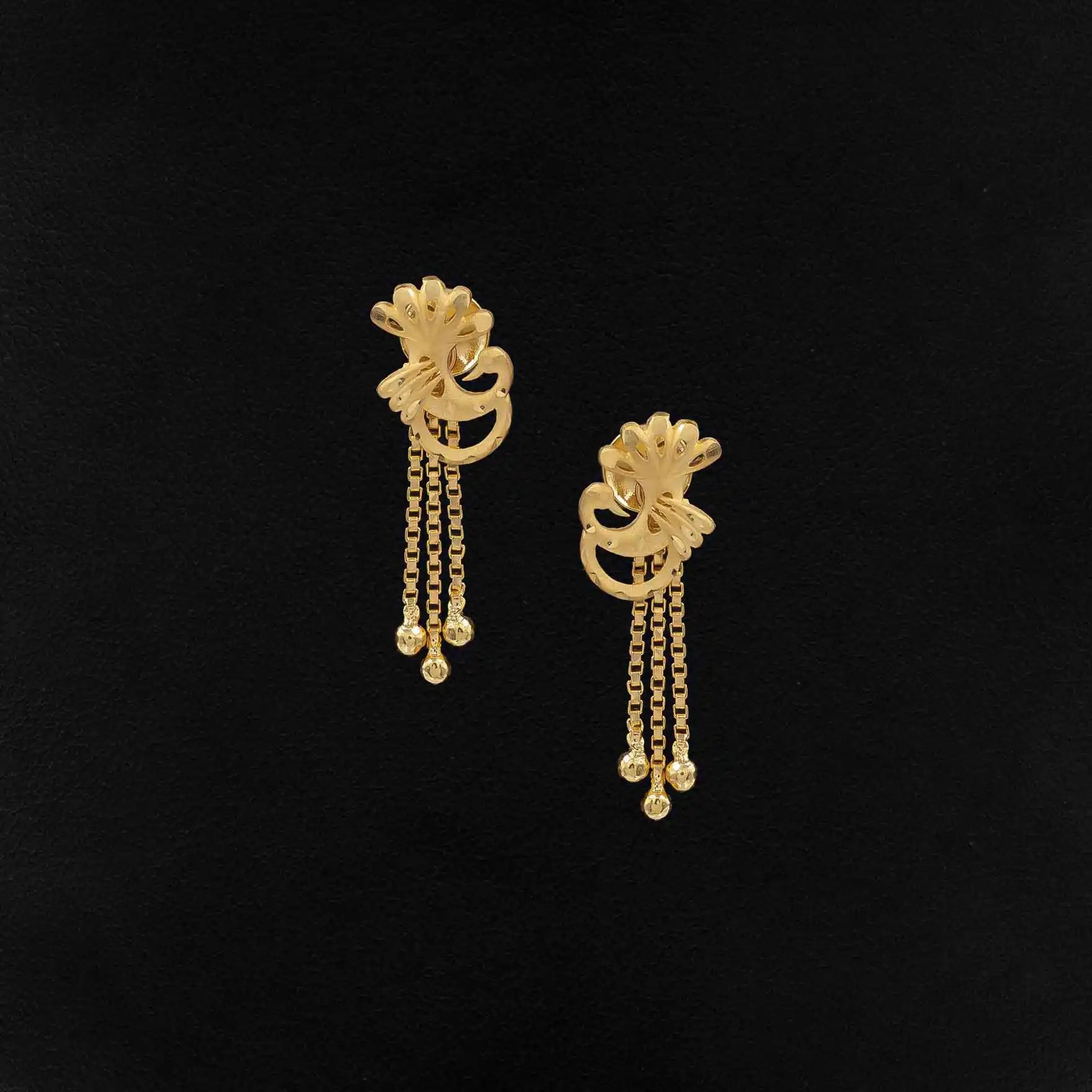 Golden Hanging Stud PGHST39-021
