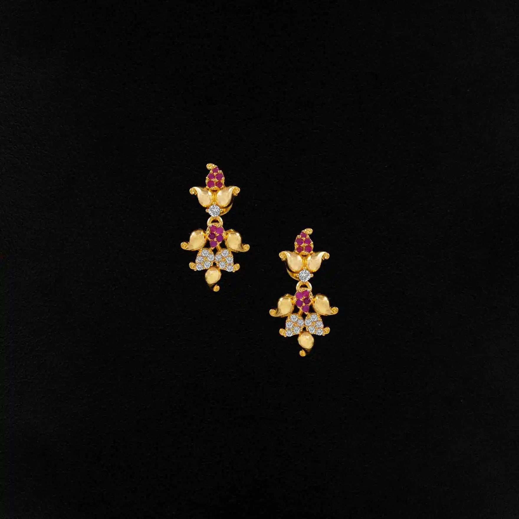 Stone necklace stud PSNS117WR-034, PSHST20WR-021