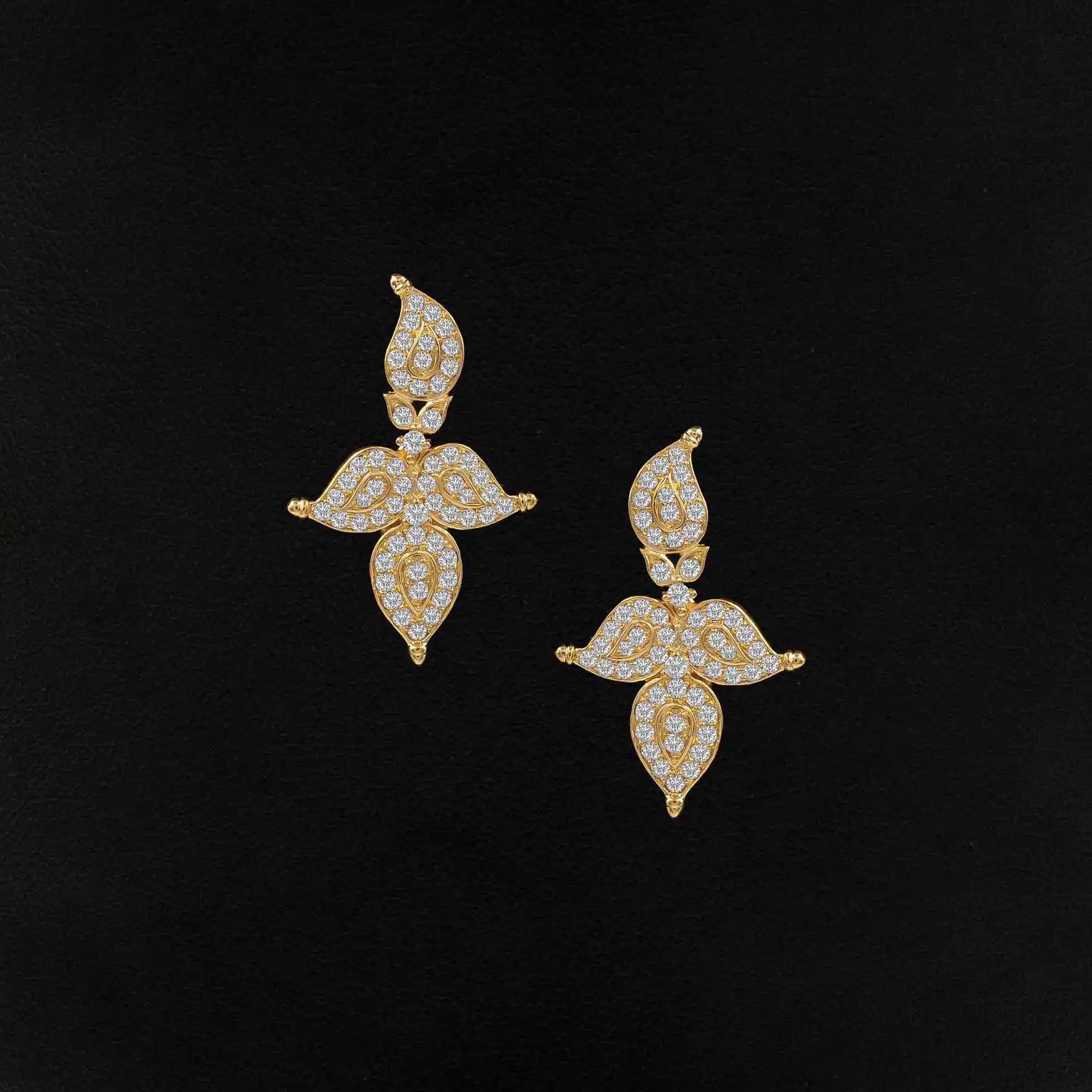 Stone necklace stud PSNS48W-086, PSHST102W-041