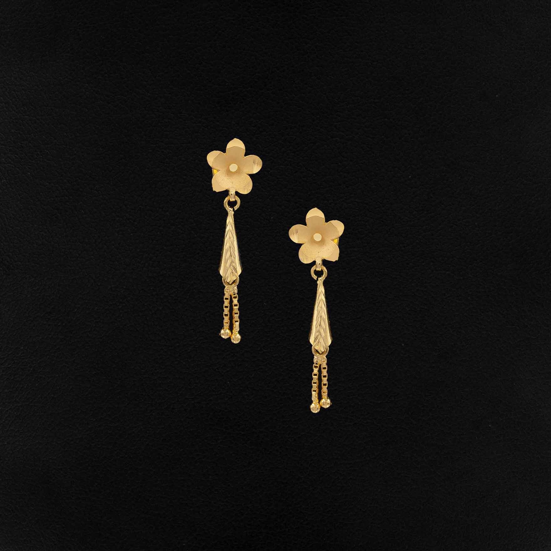 Golden Hanging Stud PGHST385-001