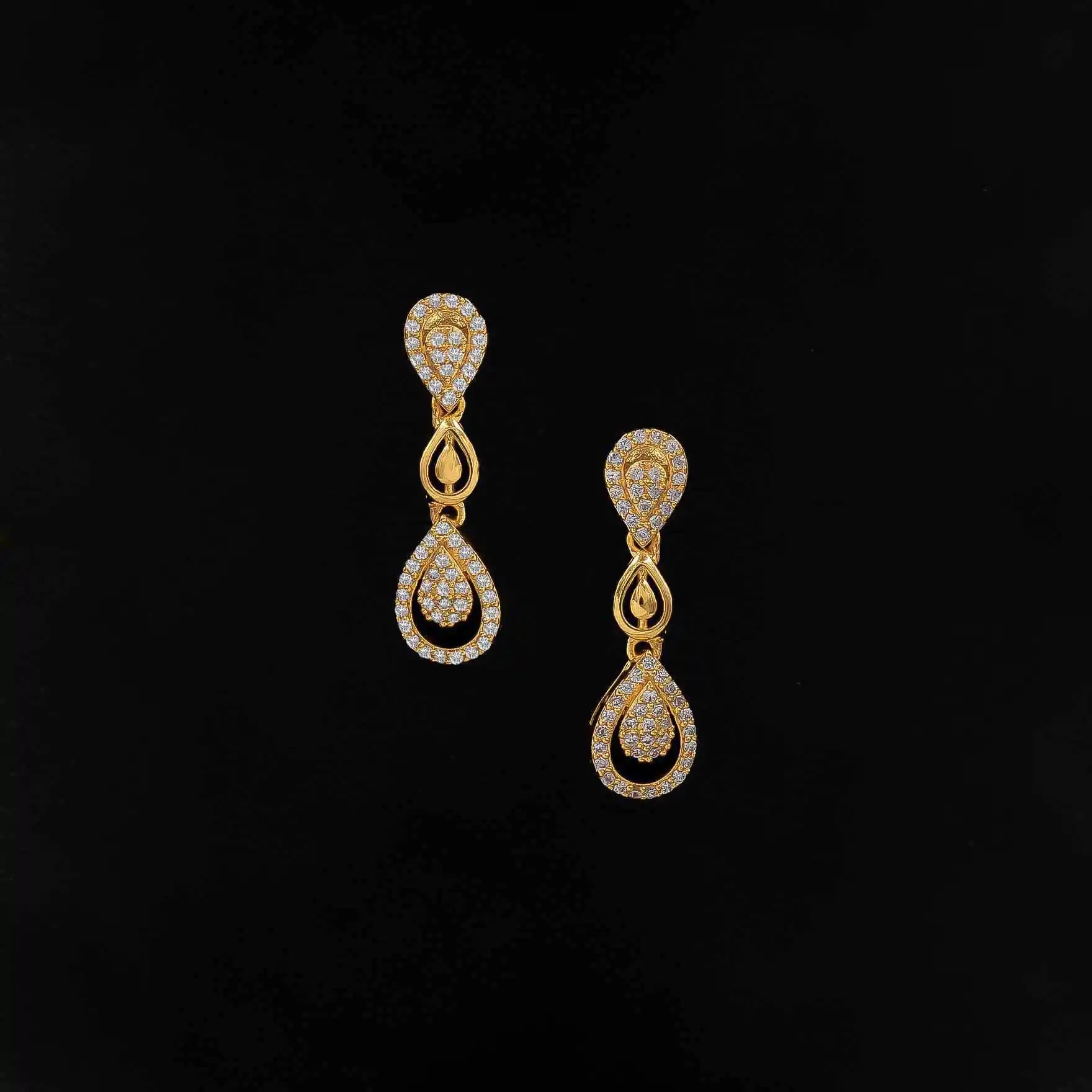 Premium Stone Necklace Short With Stud PMSNS57W-007, PMSHST85W-052