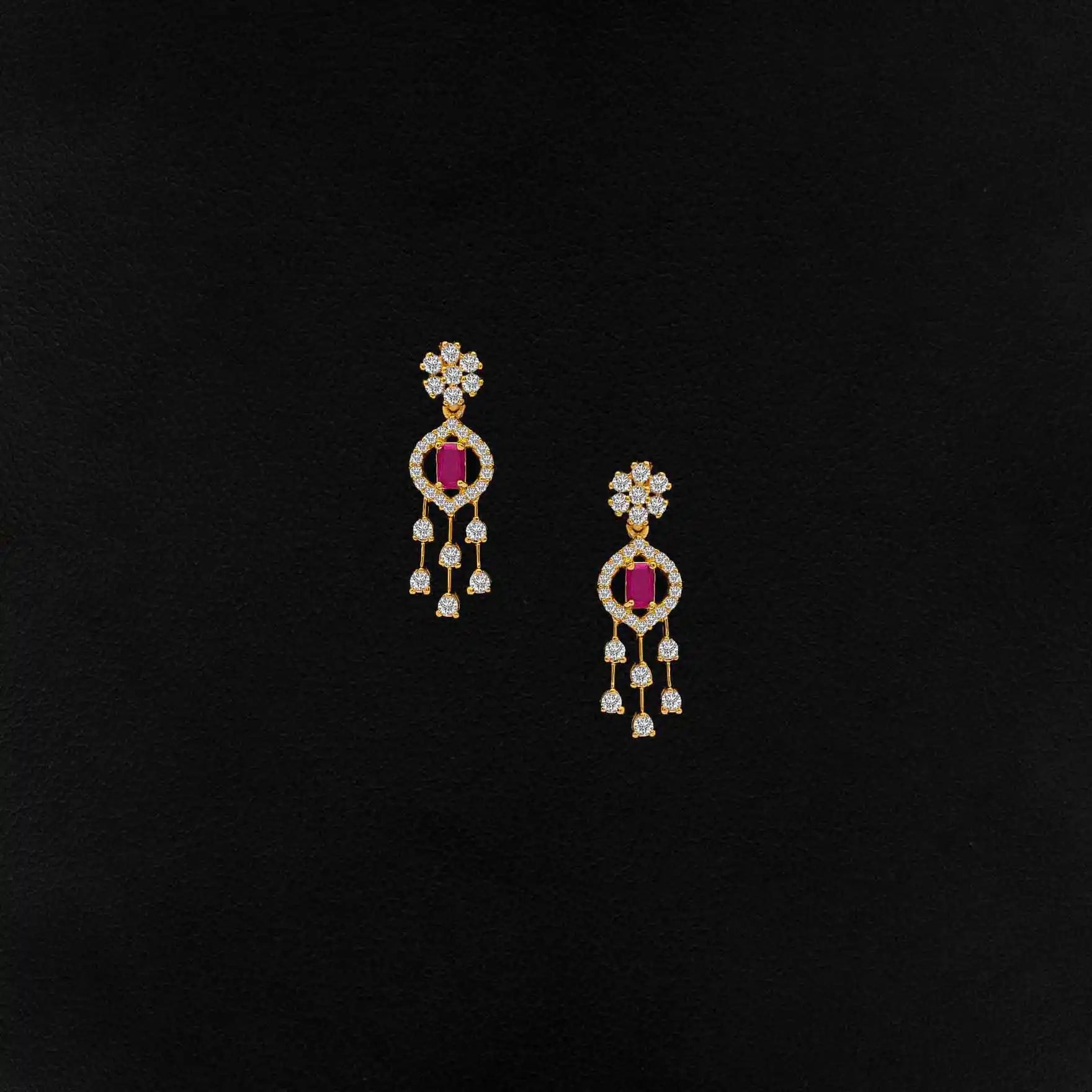 Premium Stone Necklace with Stud PSNS120WR-035, PSHST150WR-061