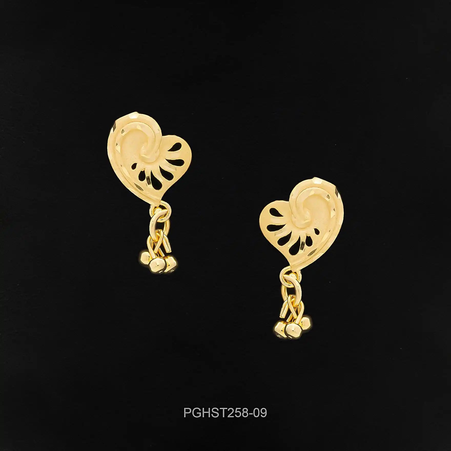 GOLDEN HANGING STUD PGHST258-09