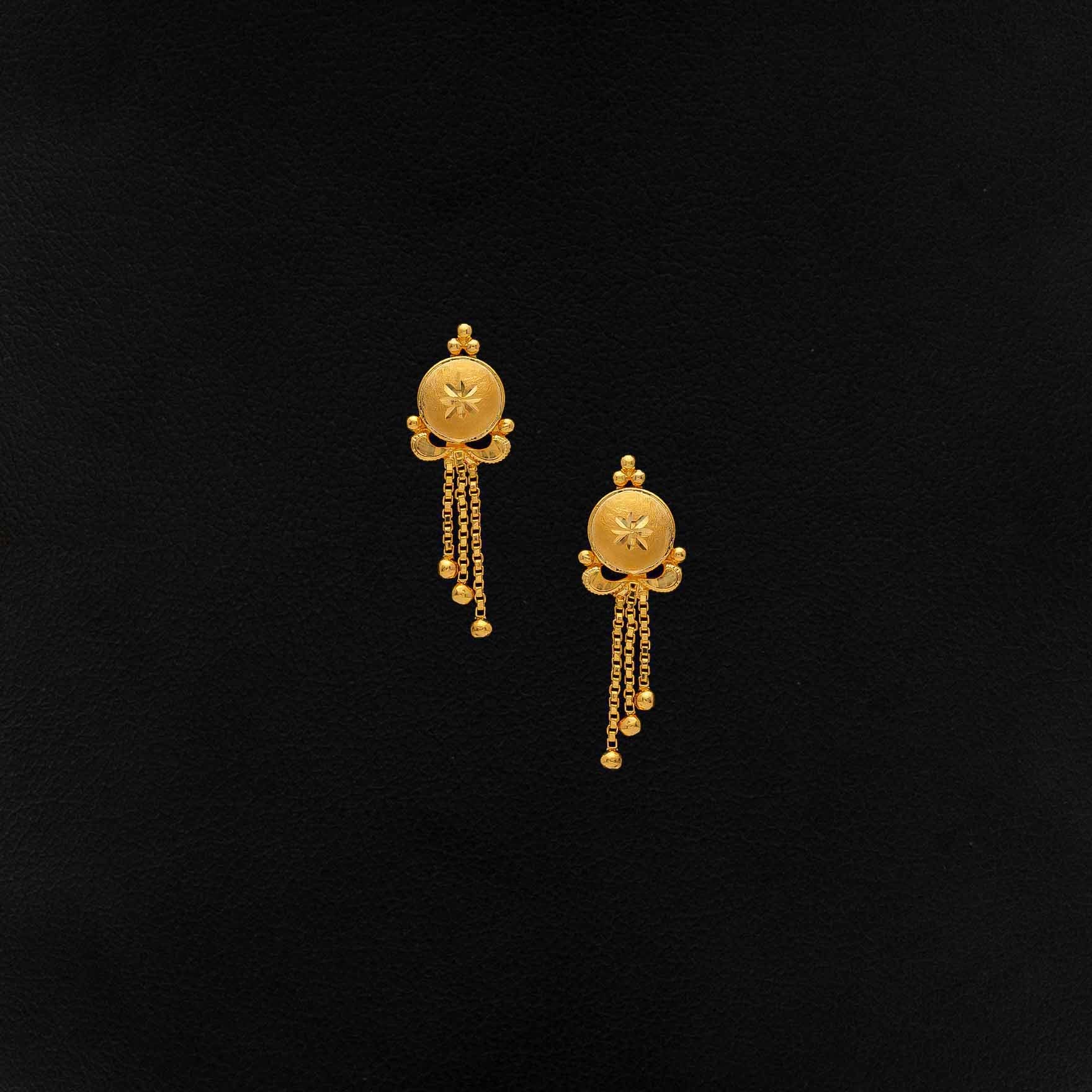 Golden Hanging Stud  PGHST190-041