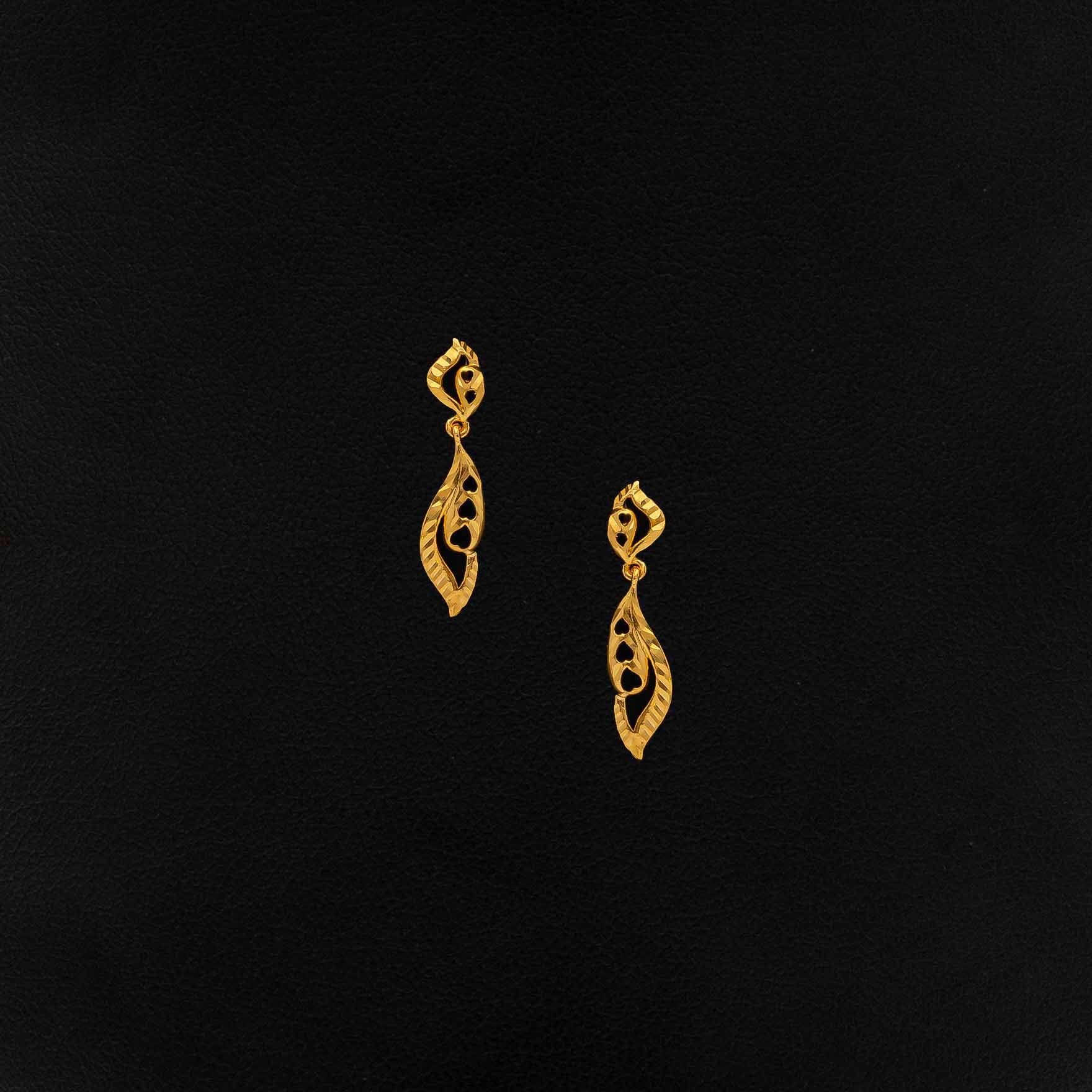 Golden Hanging Stud PGHST333-001