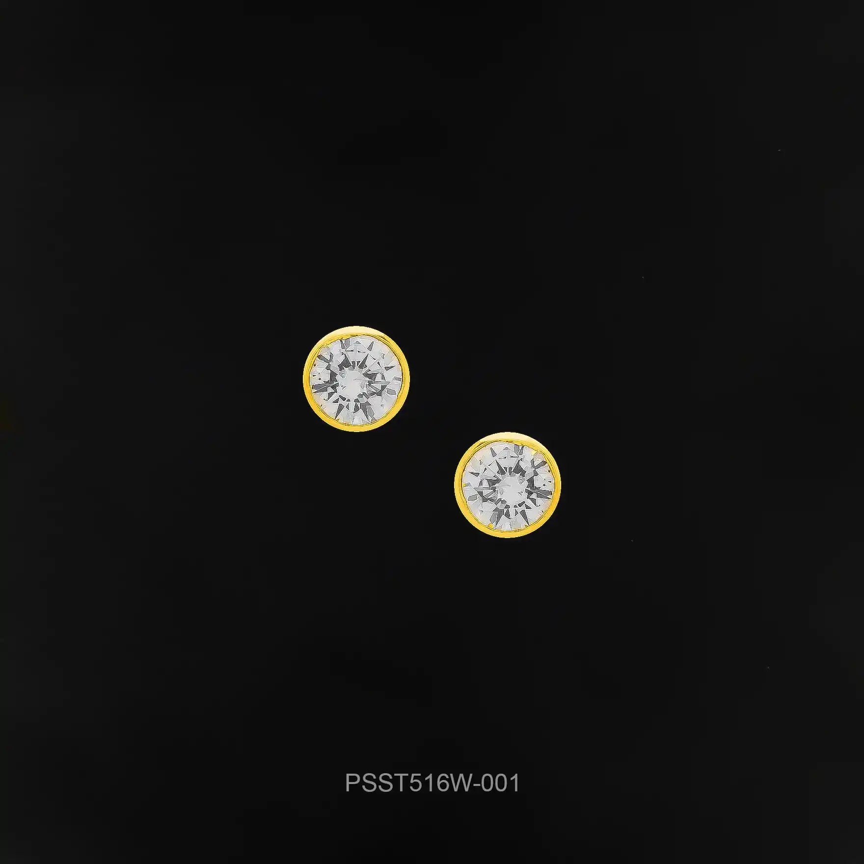STONE EARRING PSST516W-001