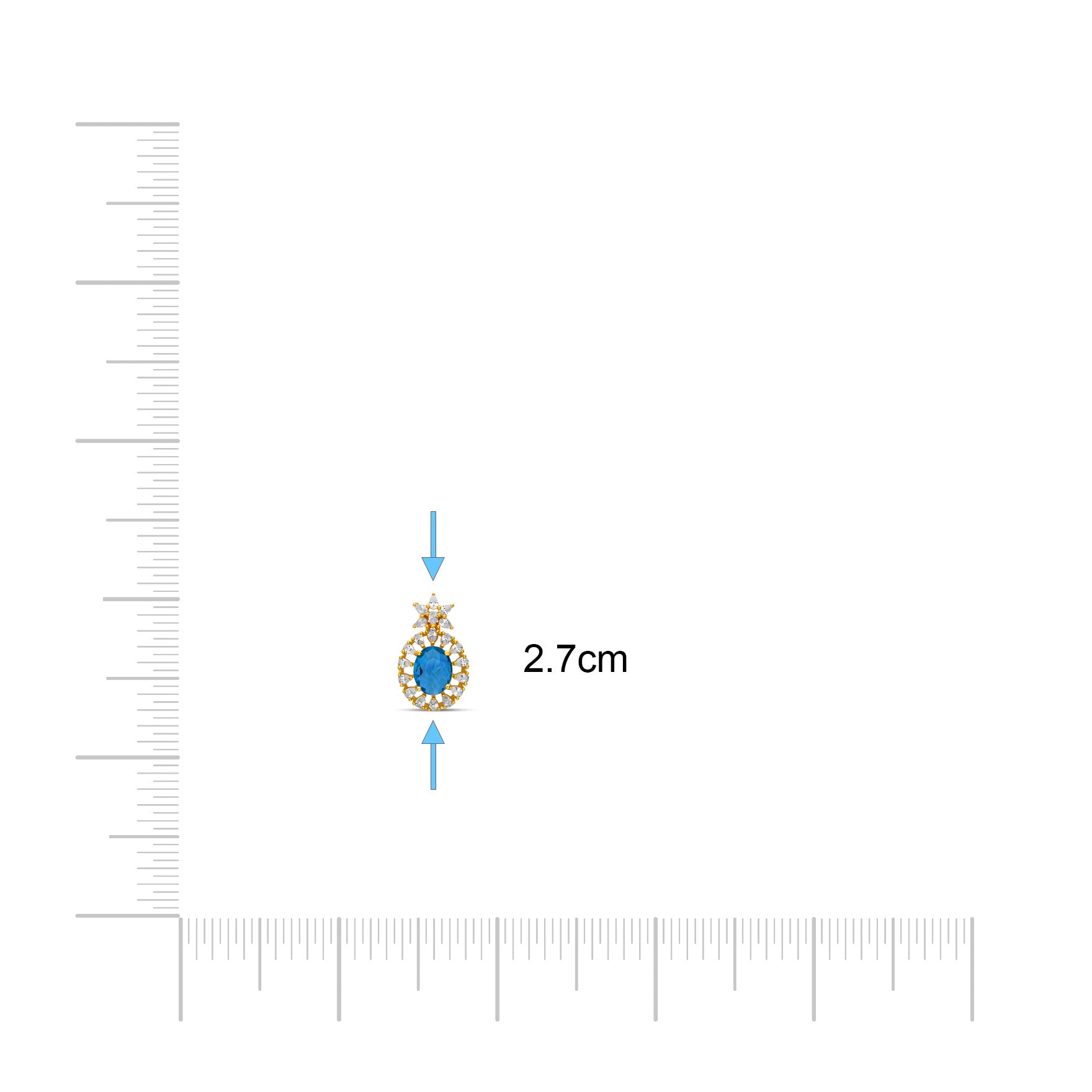 PREMIUM STONE STUD PMSST18WSBL-052