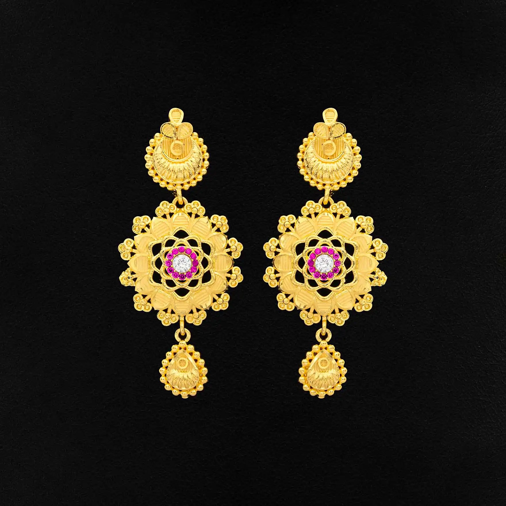STONE NECKLACE SHORT WITH GOLDEN STUD PSNS9WR-0321, PSHST57WR-081