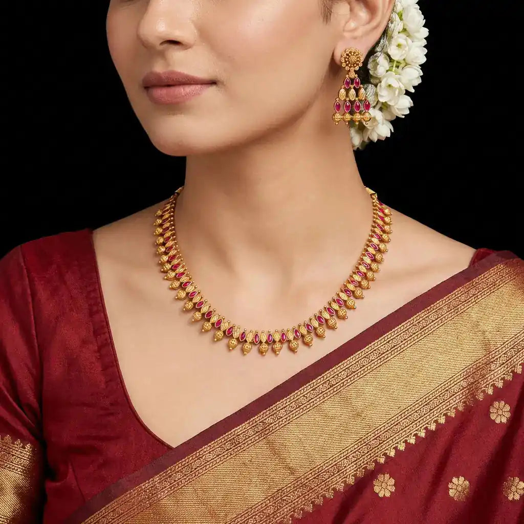 Modern Gold Plated Statement Necklaces 