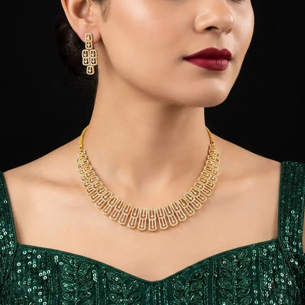 Gold Necklace PMSNS5W-009, PMSHST11W-002
